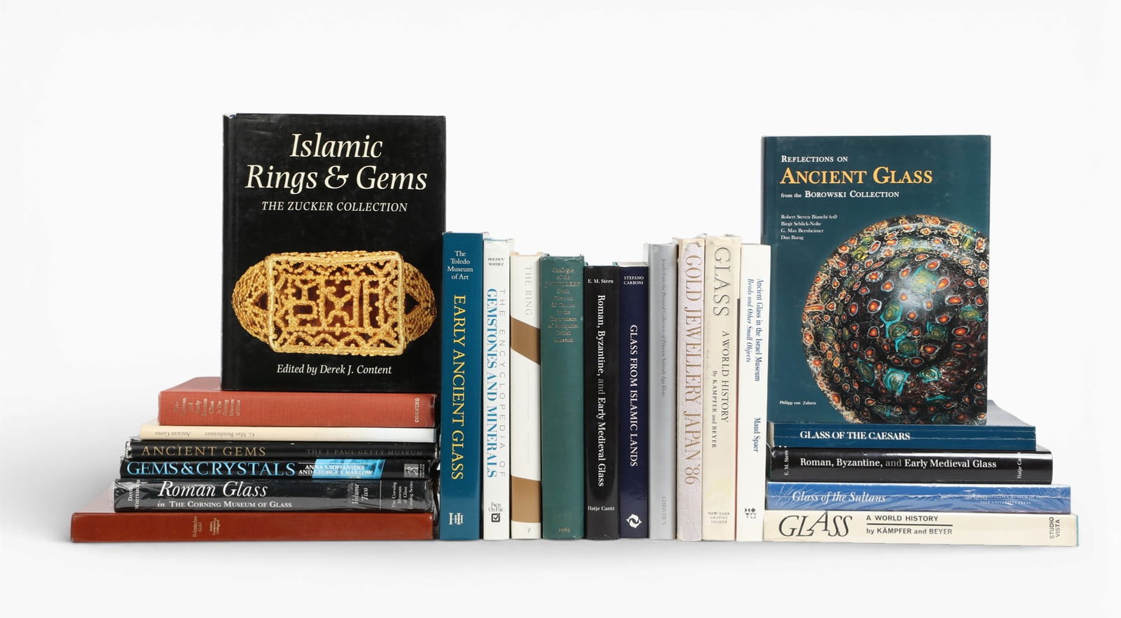 A large group of reference works pertaining to Ancient Glass and Jewelry (22) (1 of 4)