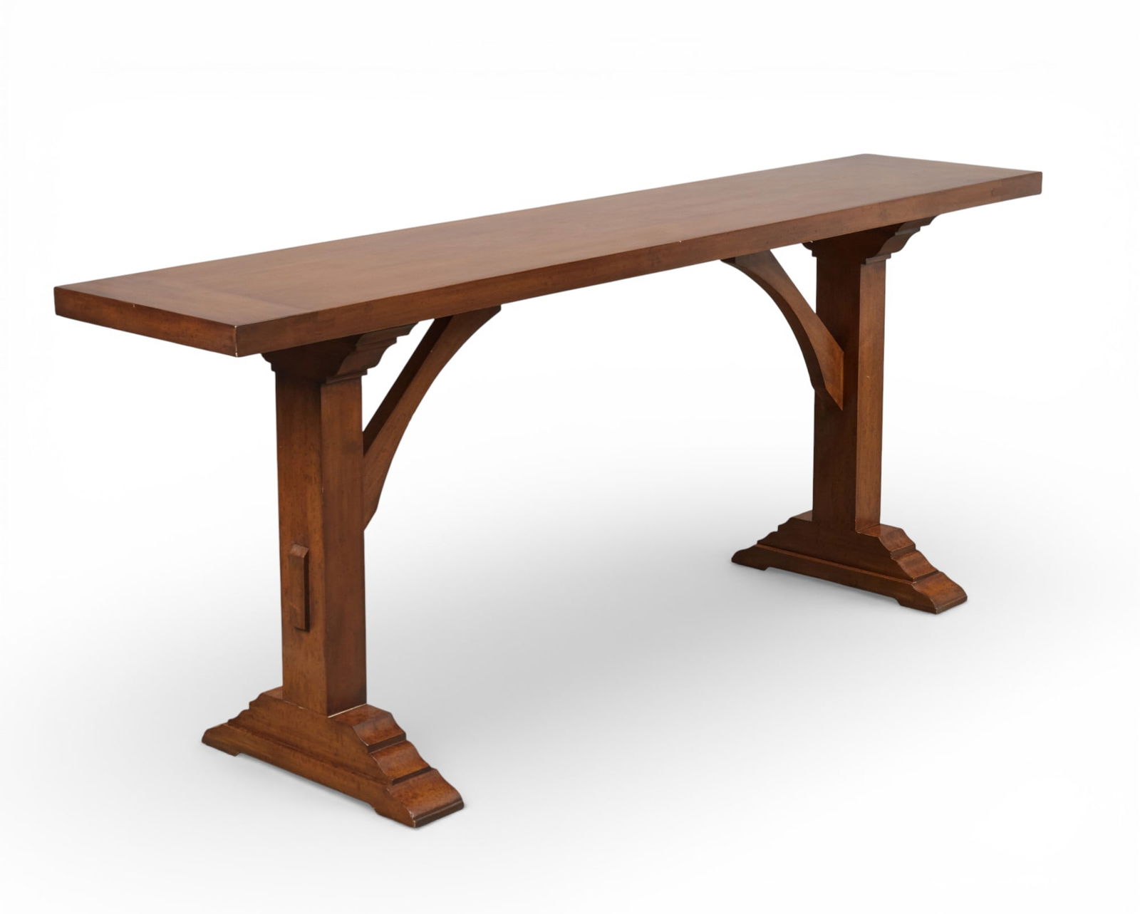A Baroque style stained walnut console table, modern (1 of 5)