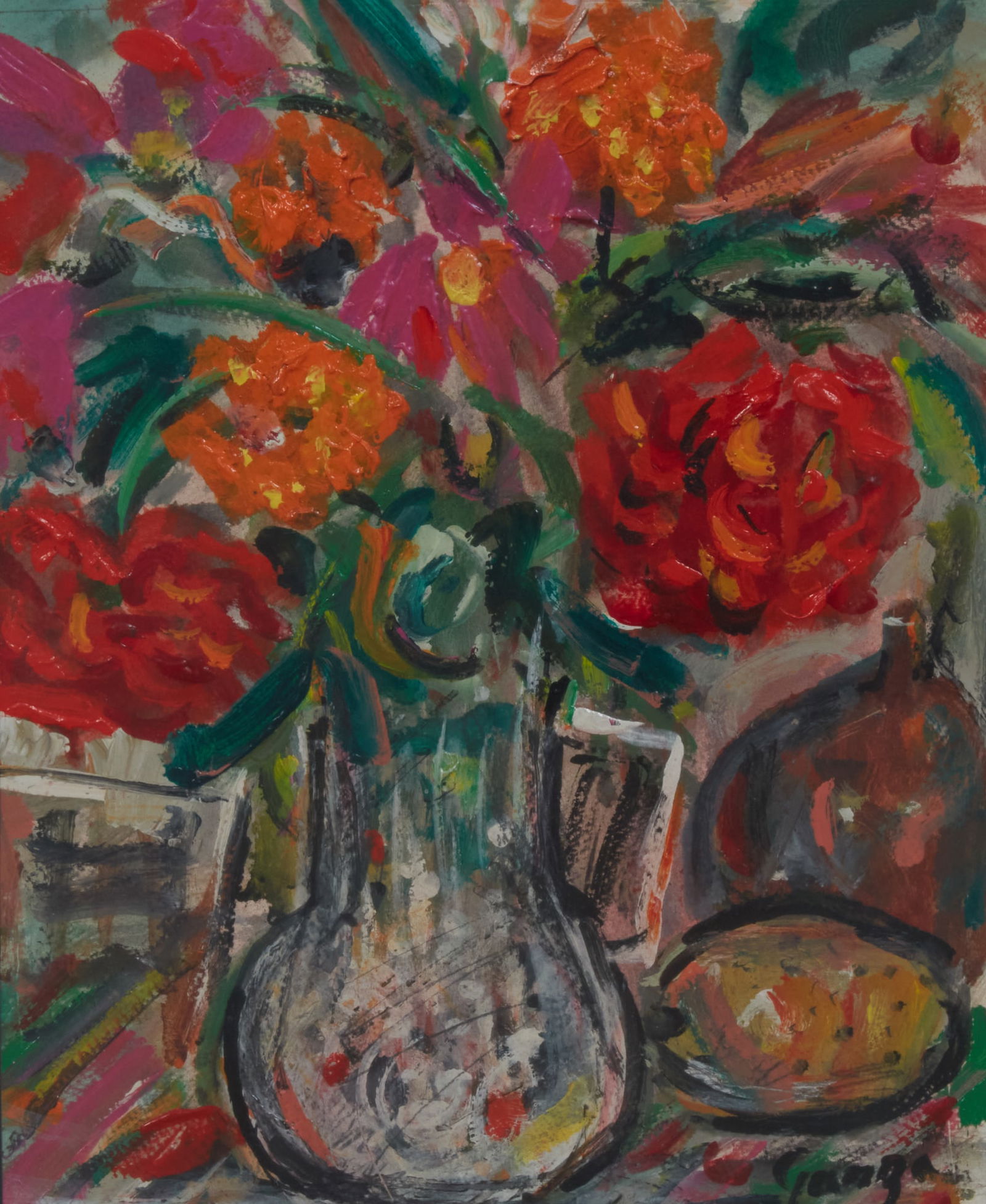 Three framed works - 4