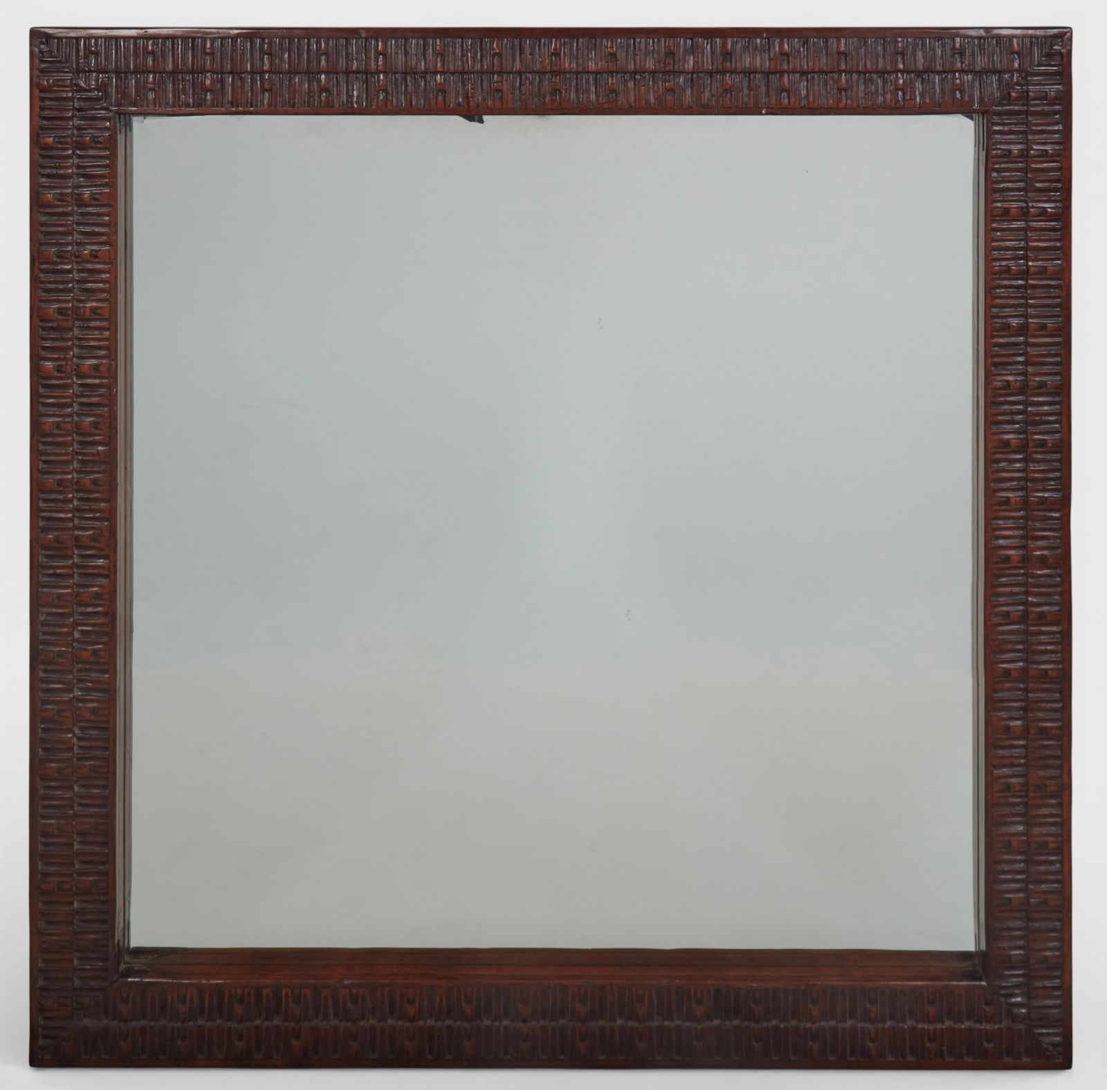 A Baroque style chip carved hardwood mirror, modern (1 of 5)