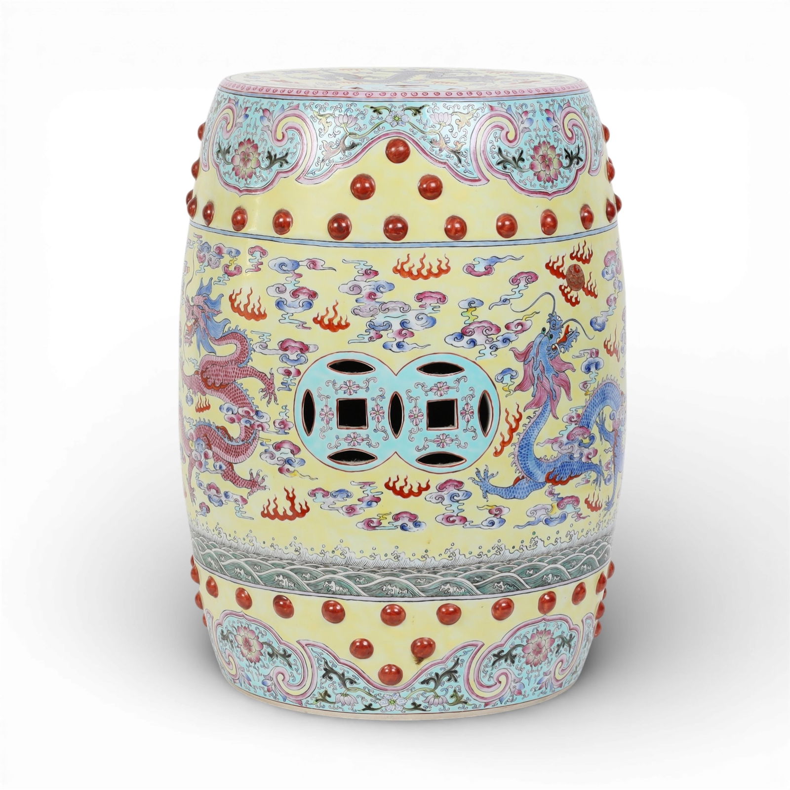 A Chinese porcelain garden stool (1 of 6)