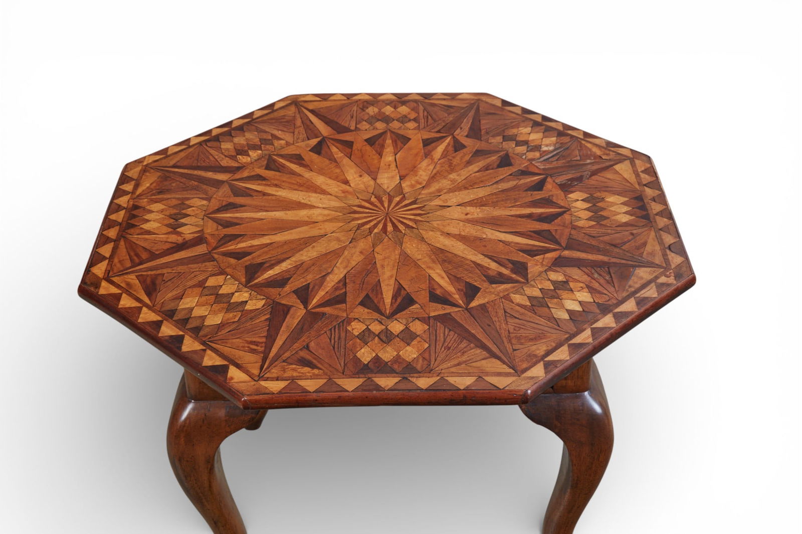 An Italian specimen parquetry inlaid octagonal occasional table, top 19th century (1 of 6)