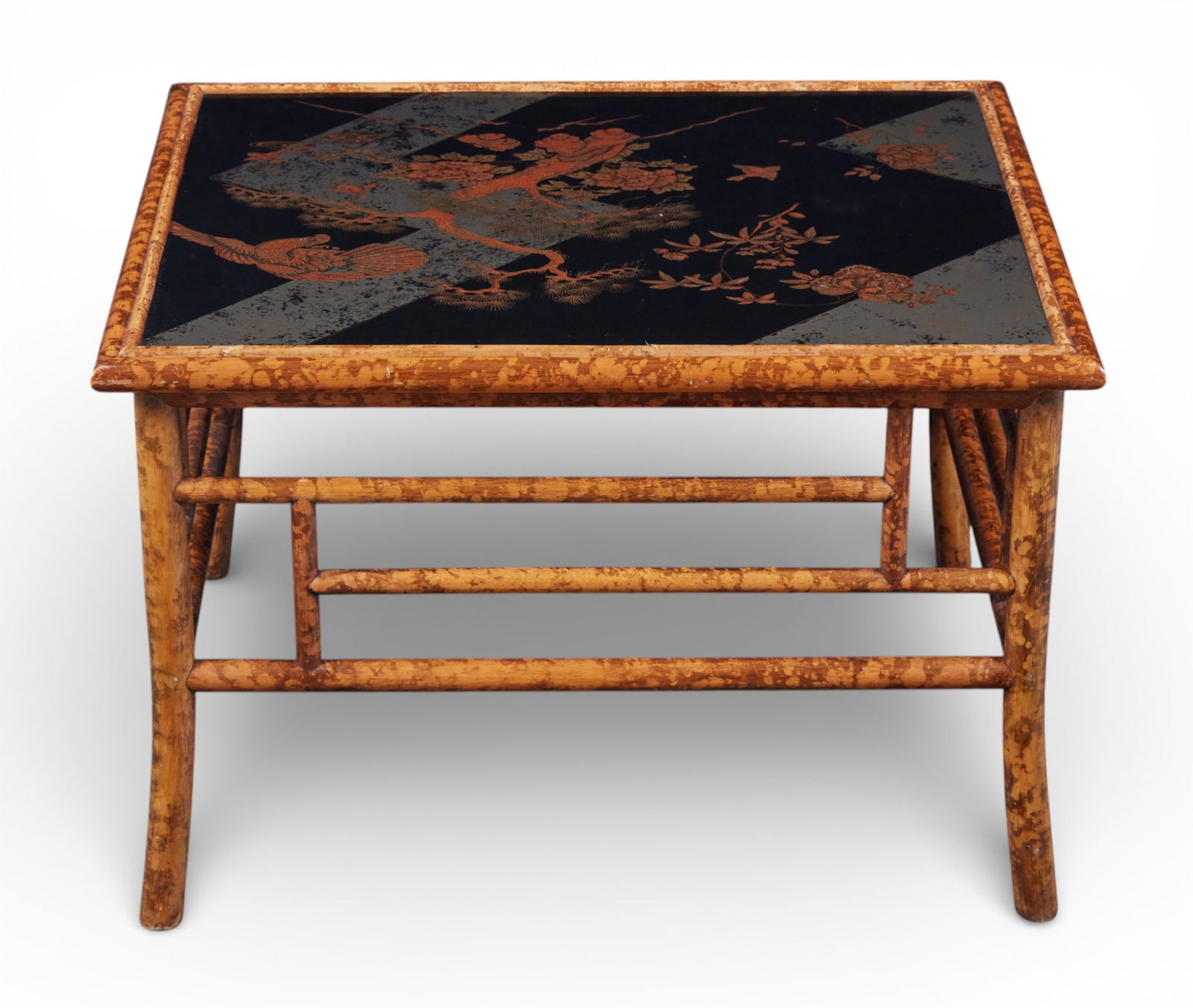 An Aesthetic Movement style bamboo and lacquer low table, 20th century - 7