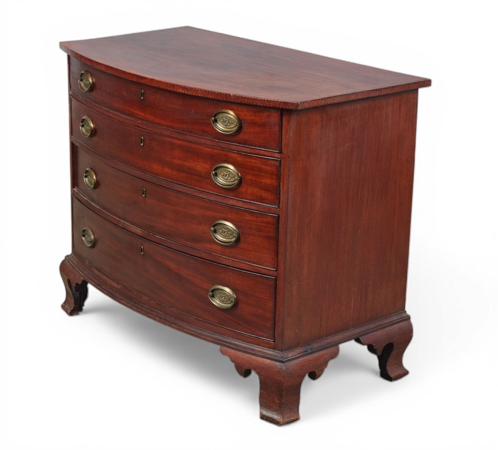A Federal inlaid mahogany chest of drawers, early 19th century (1 of 12)