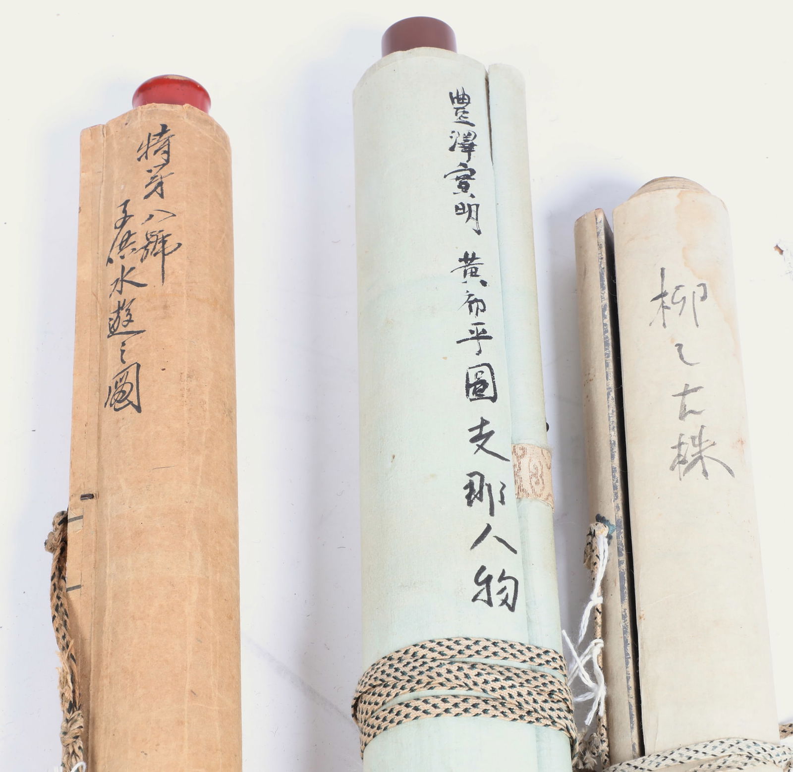 Five Japanese figural scrolls - 3
