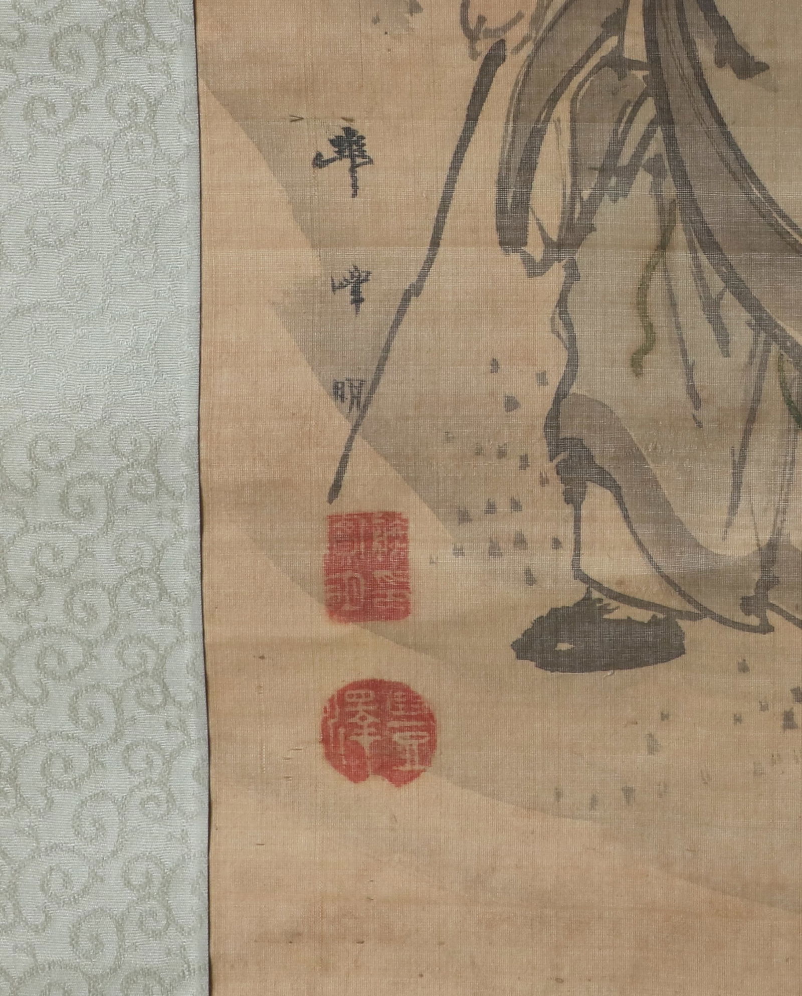 Five Japanese figural scrolls - 6