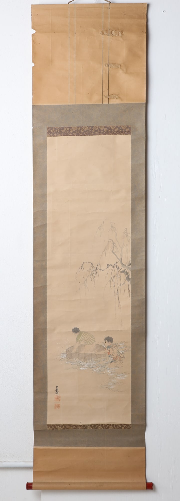 Five Japanese figural scrolls - 7