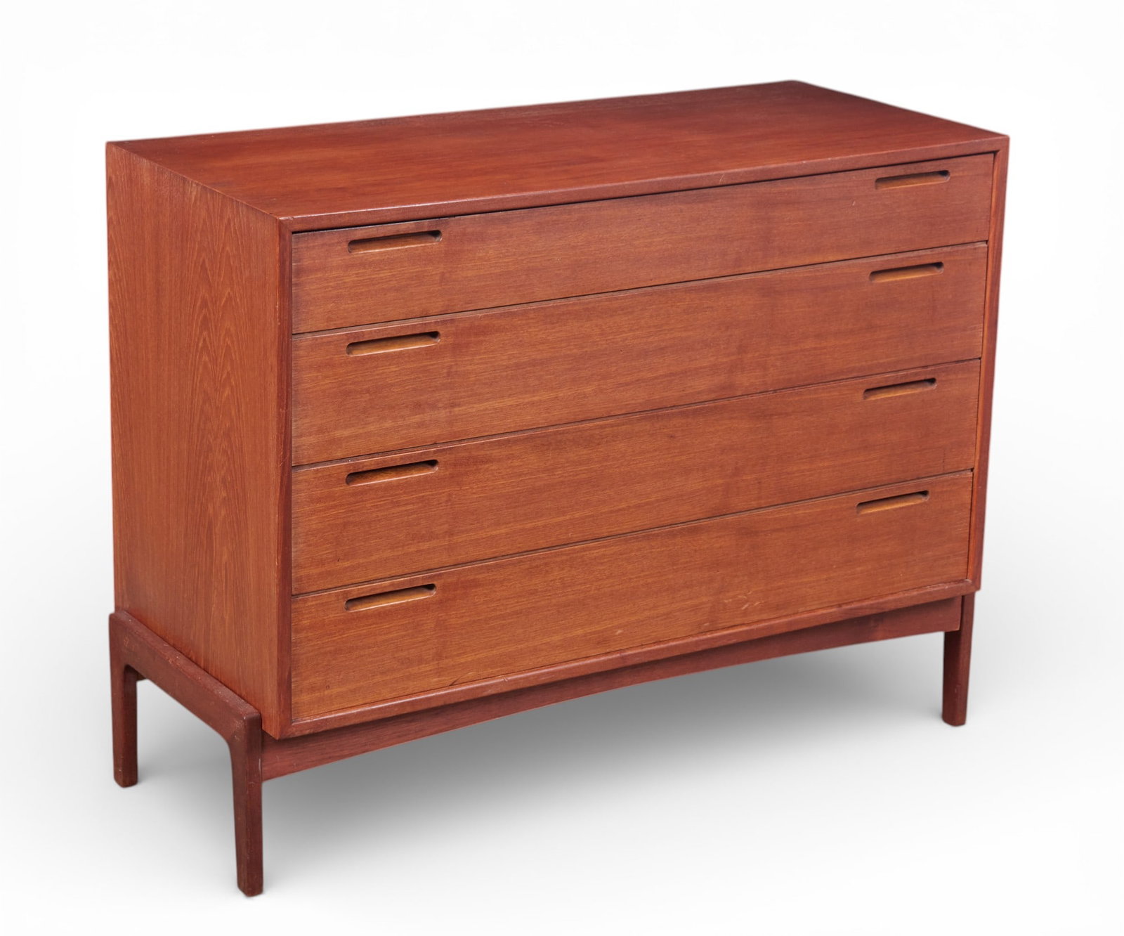 A Danish teak chest of drawers on stand, design attributed to William Watting, mid 20th century (1 of 7)
