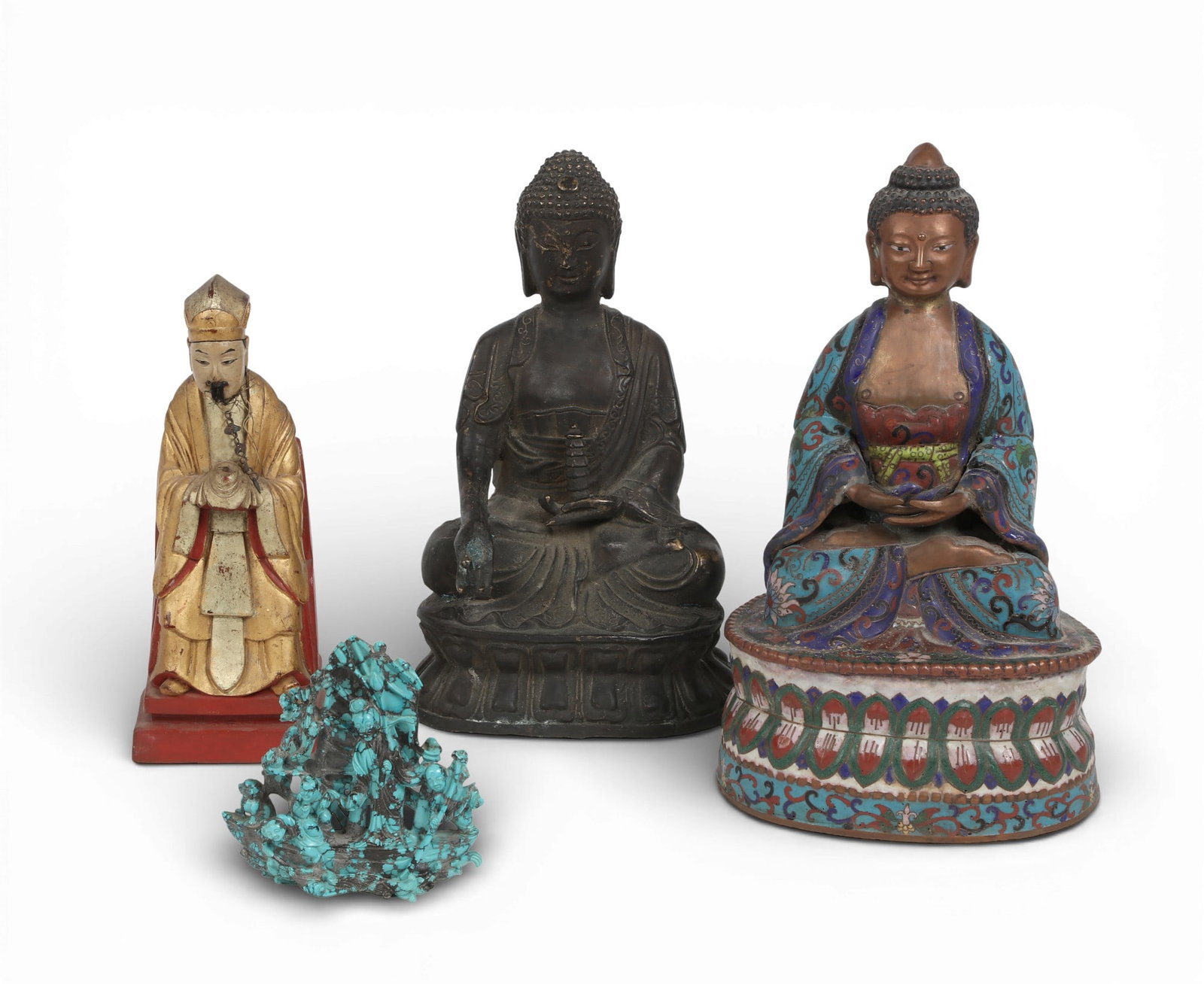 Four Asian mixed media objects (1 of 4)