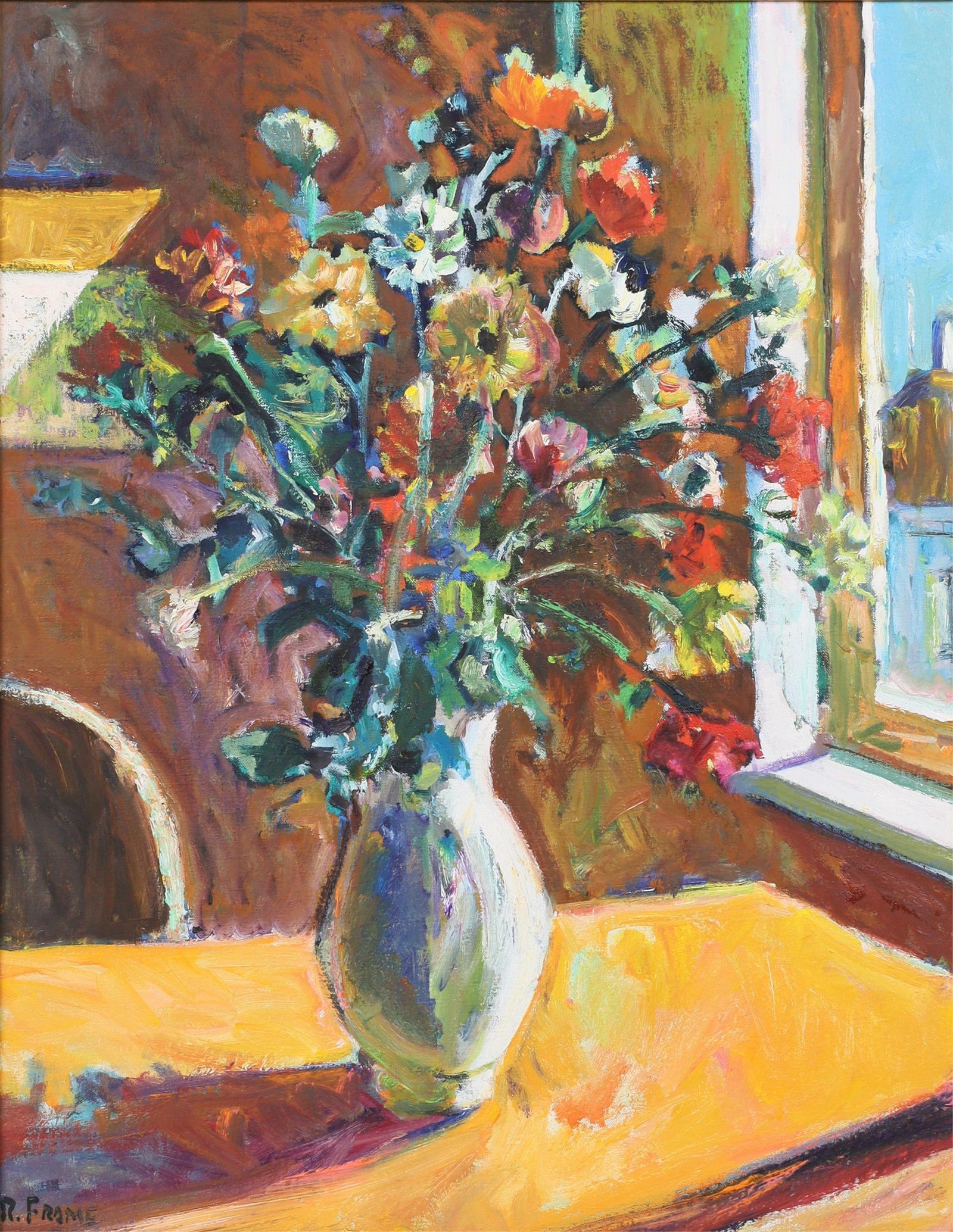 Robert Frame (American, 1924-1999), Bouquet, oil on canvas, 28 x 22in (71 x 56cm) (1 of 5)