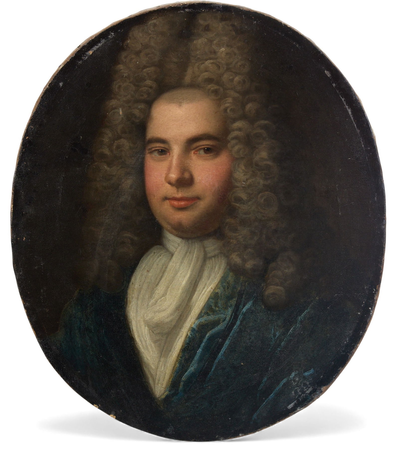 French School (18th century), Portrait of a gentleman in blue, oil on canvas, 30 x 25in (76 x 64cm) (1 of 4)