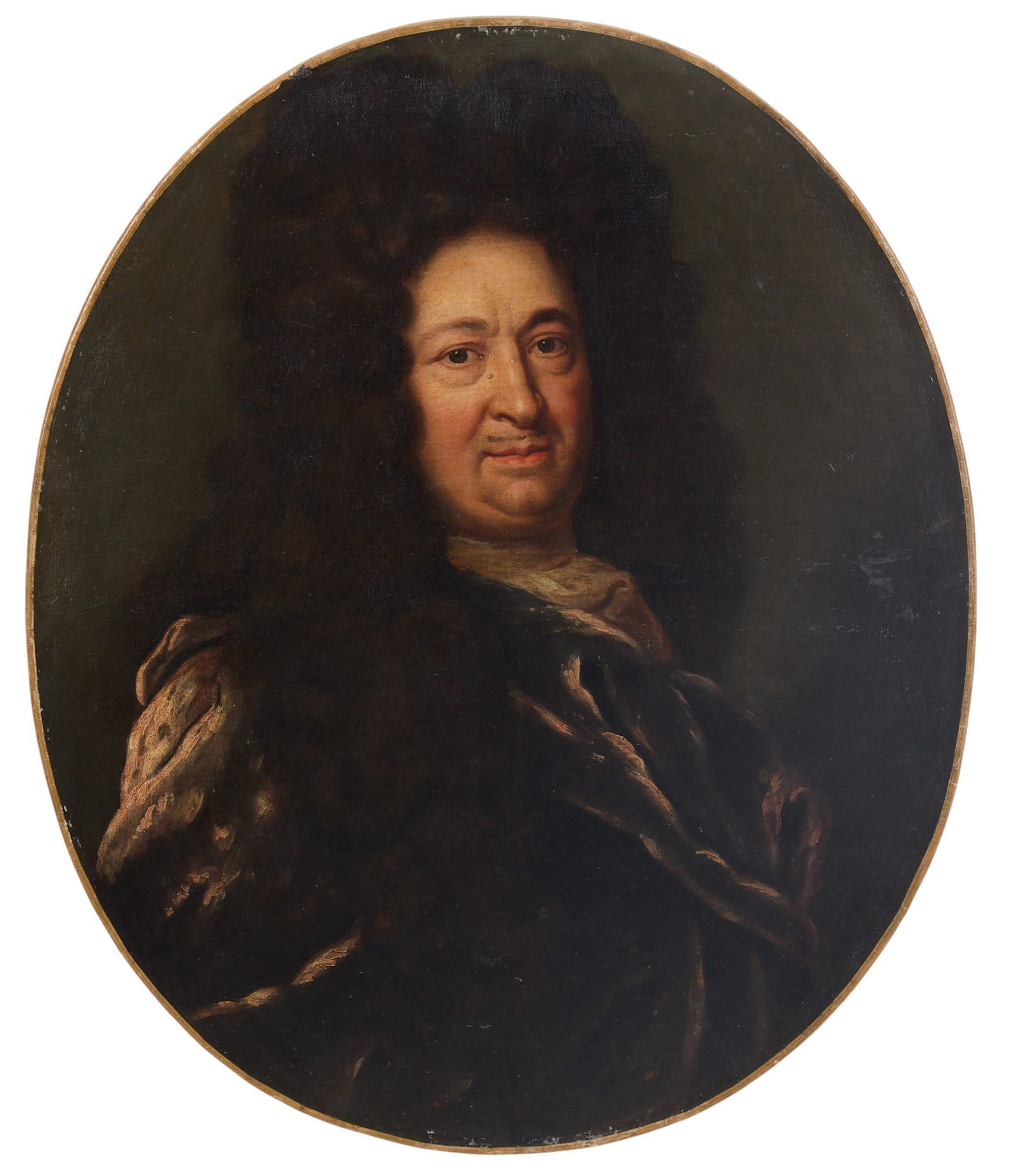 After Christoph Bernhard Francke (German, 1660-1729), Portrait of G. W. Leibniz, oil on canvas (1 of 4)