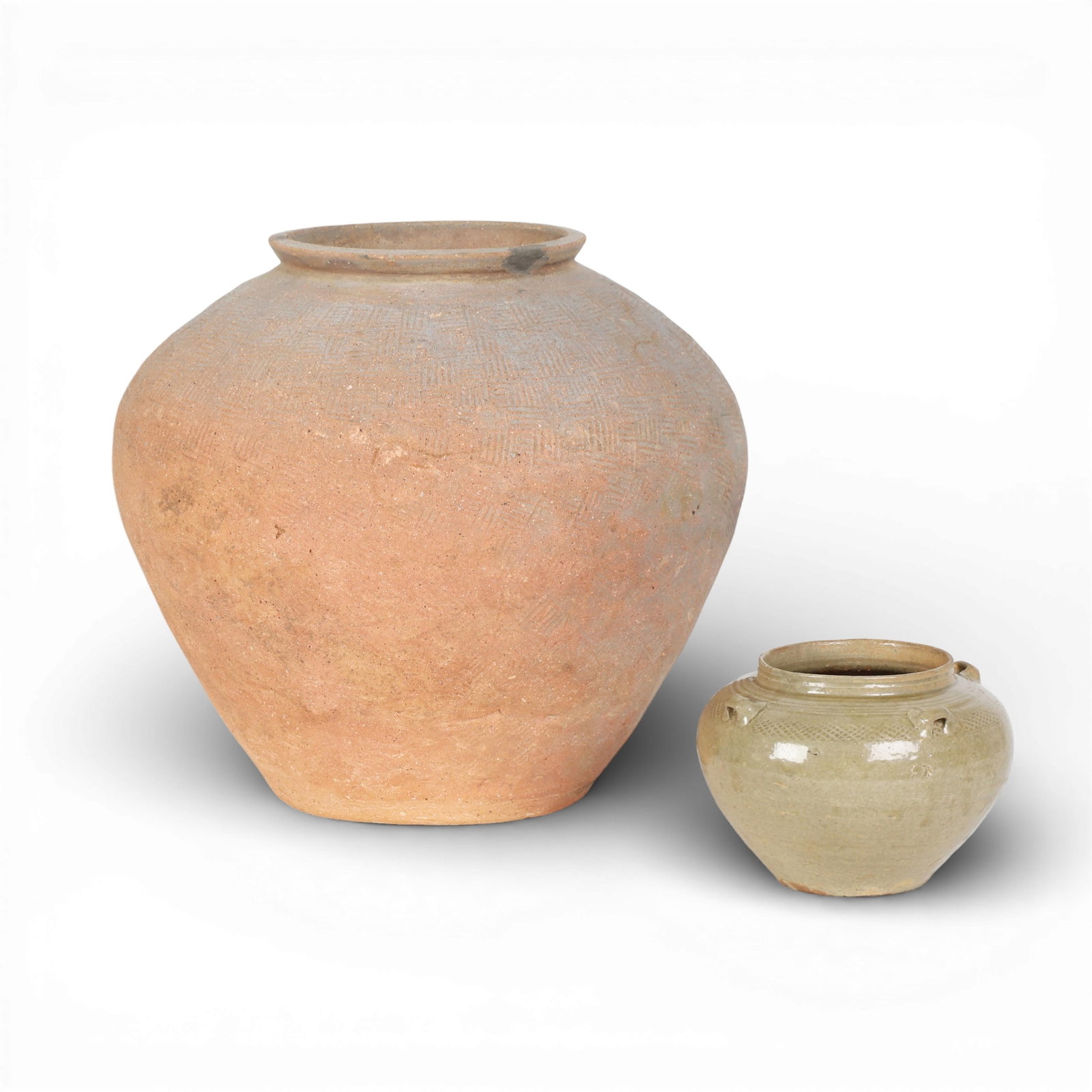 Two Chinese pottery jars (1 of 6)