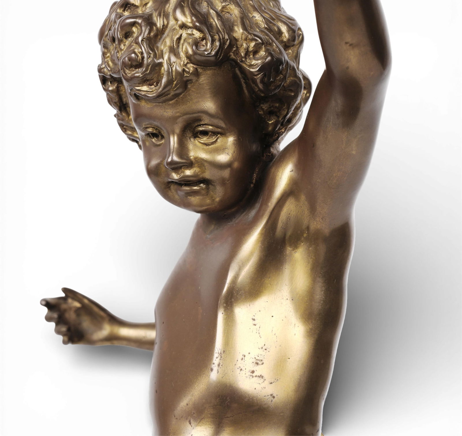 A bronze figural candlestick, Post 1950 - 6