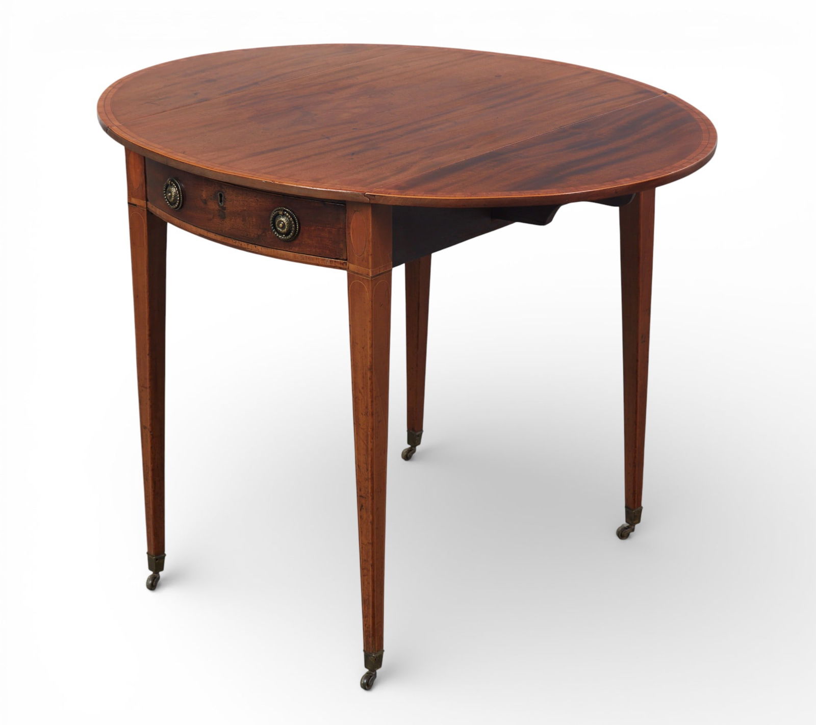 A George III inlaid mahogany Pembroke table, late 18th century (1 of 11)