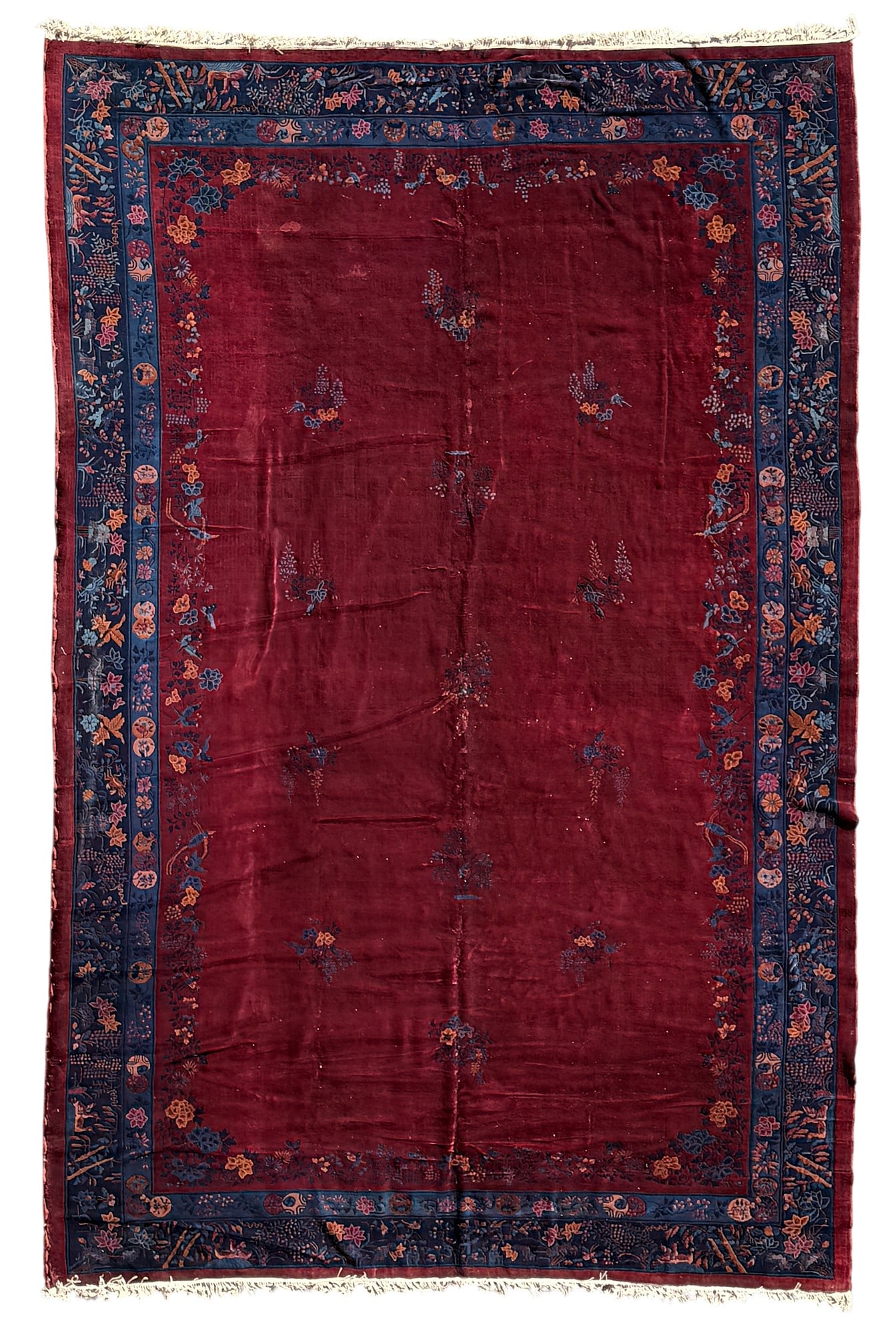A Chinese Nichols style rug, early 20th century (1 of 3)