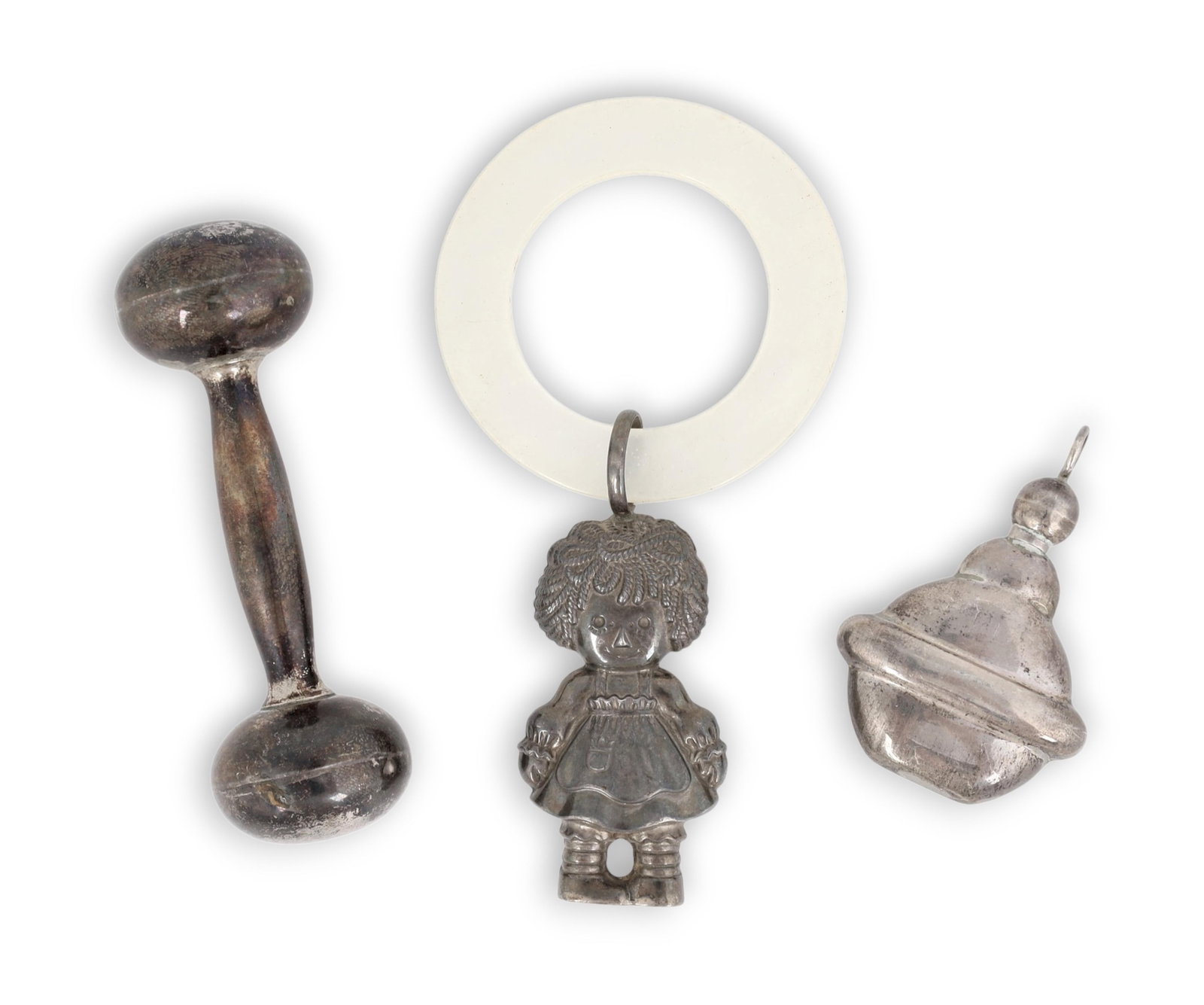 A group of three child's sterling silver items, overall weight 63 grams (1 of 5)