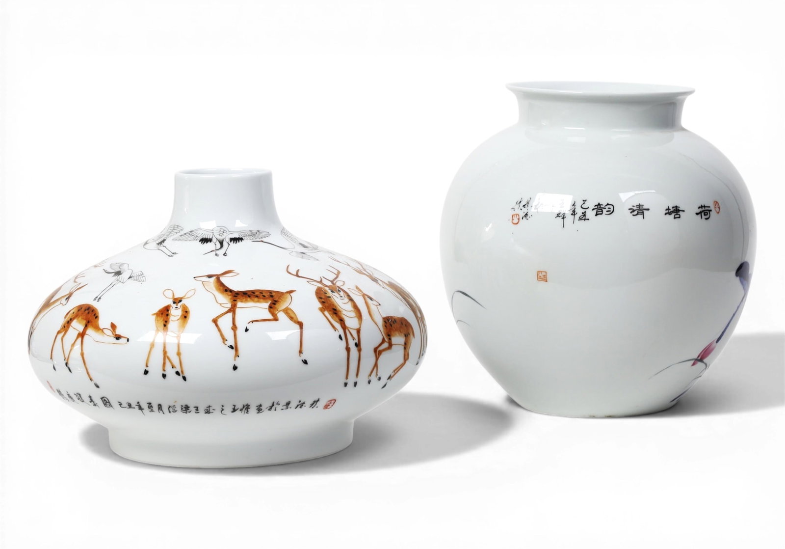 A group of two Chinese large vases (1 of 7)