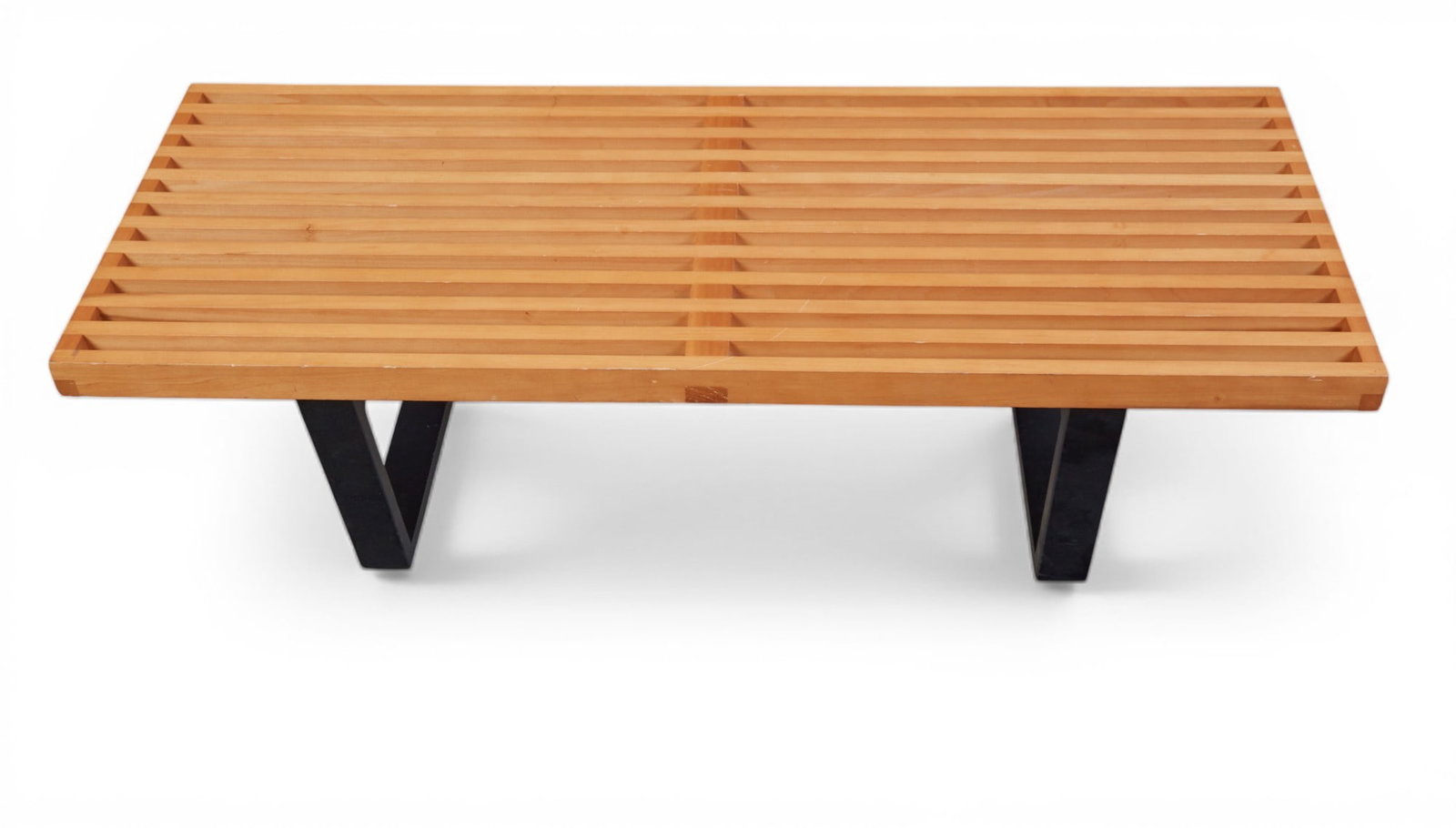 A slat bench - 3