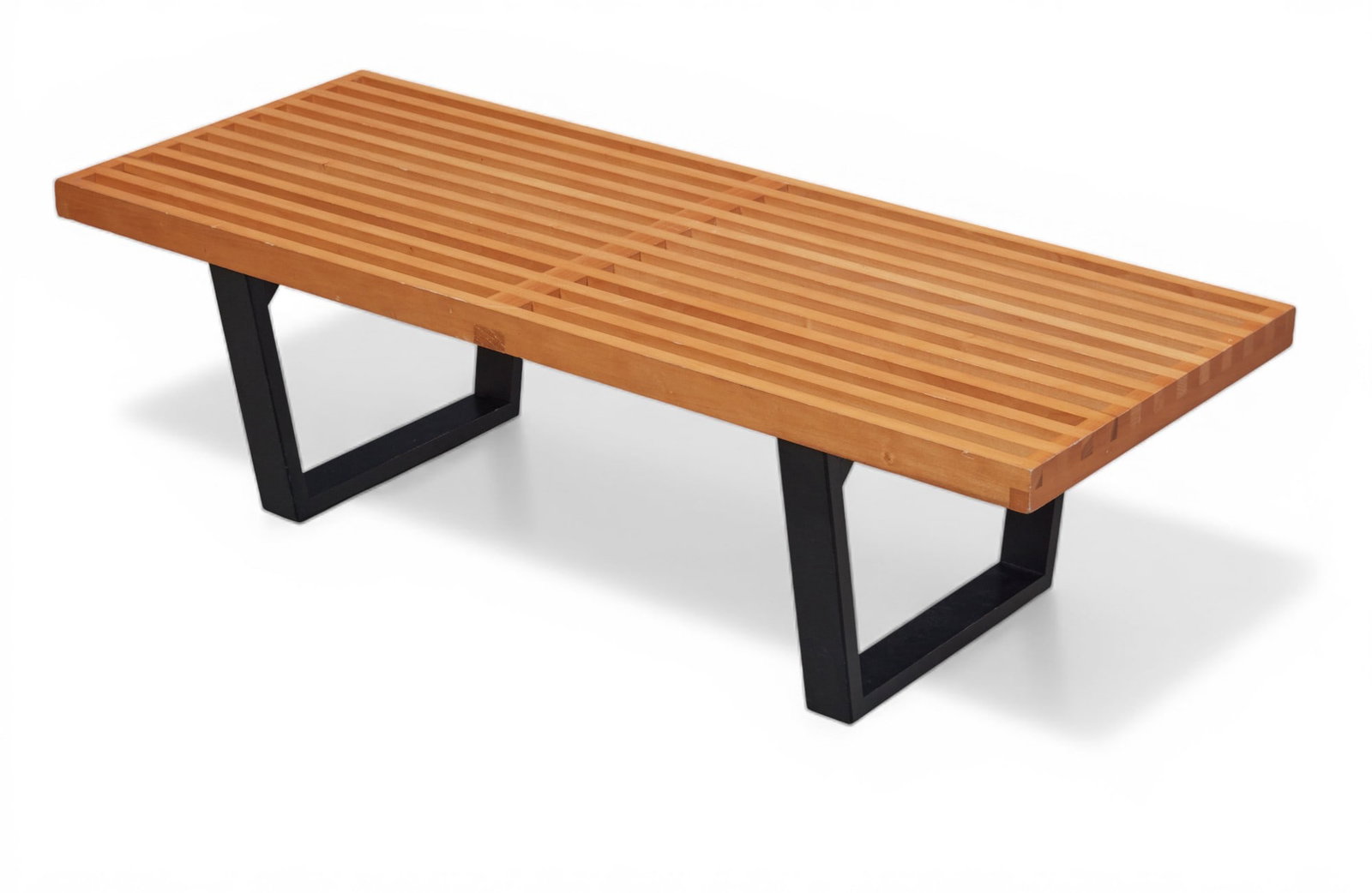 A slat bench - 4