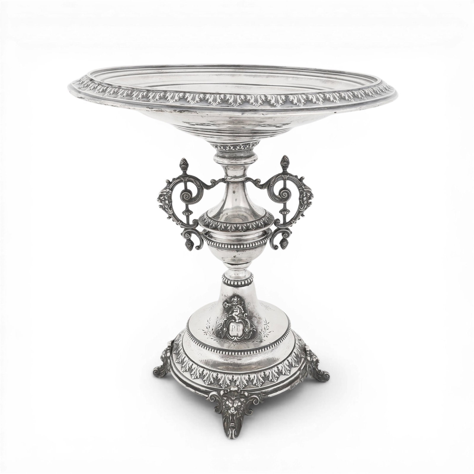 A 800 Continental silver pedestal compote, approx. 813 grams (1 of 5)