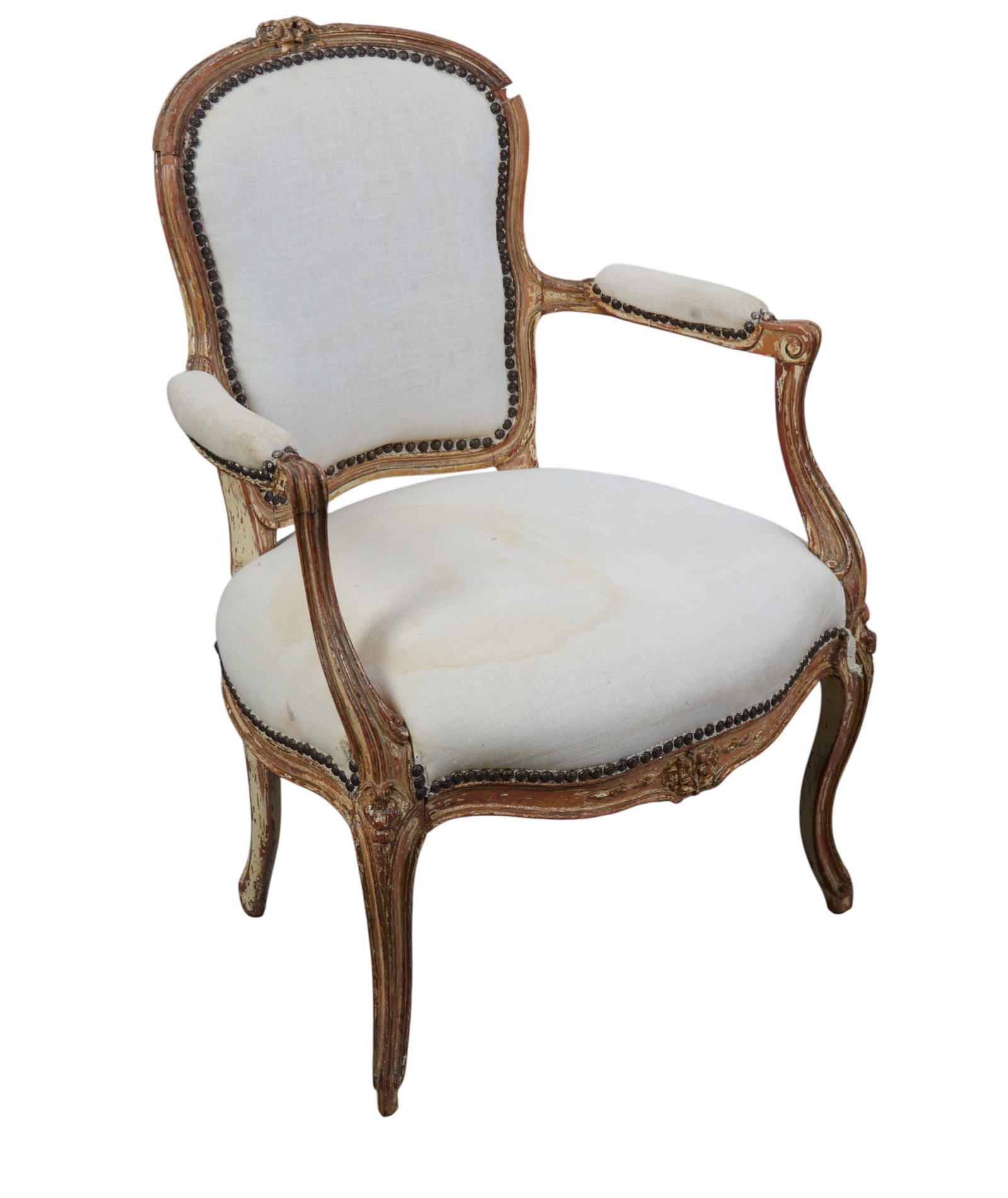 A Louis XV beechwood fauteuil, third quarter 18th century (1 of 6)