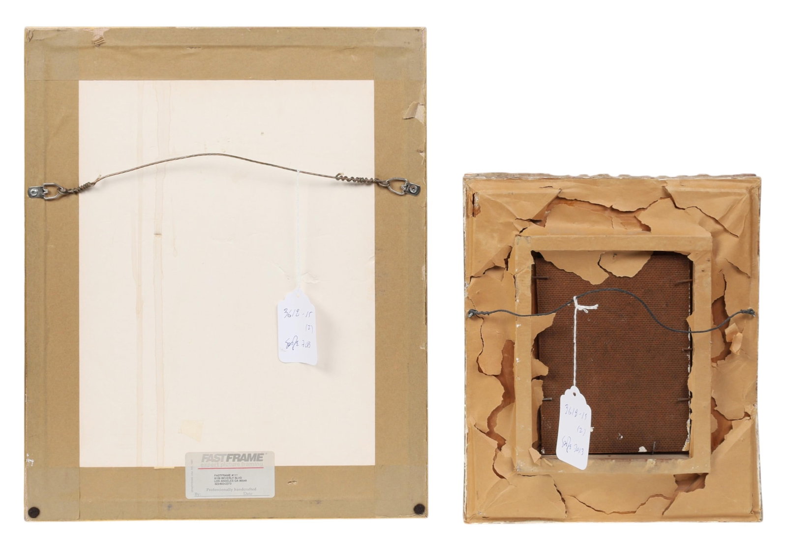 Two framed works - 7