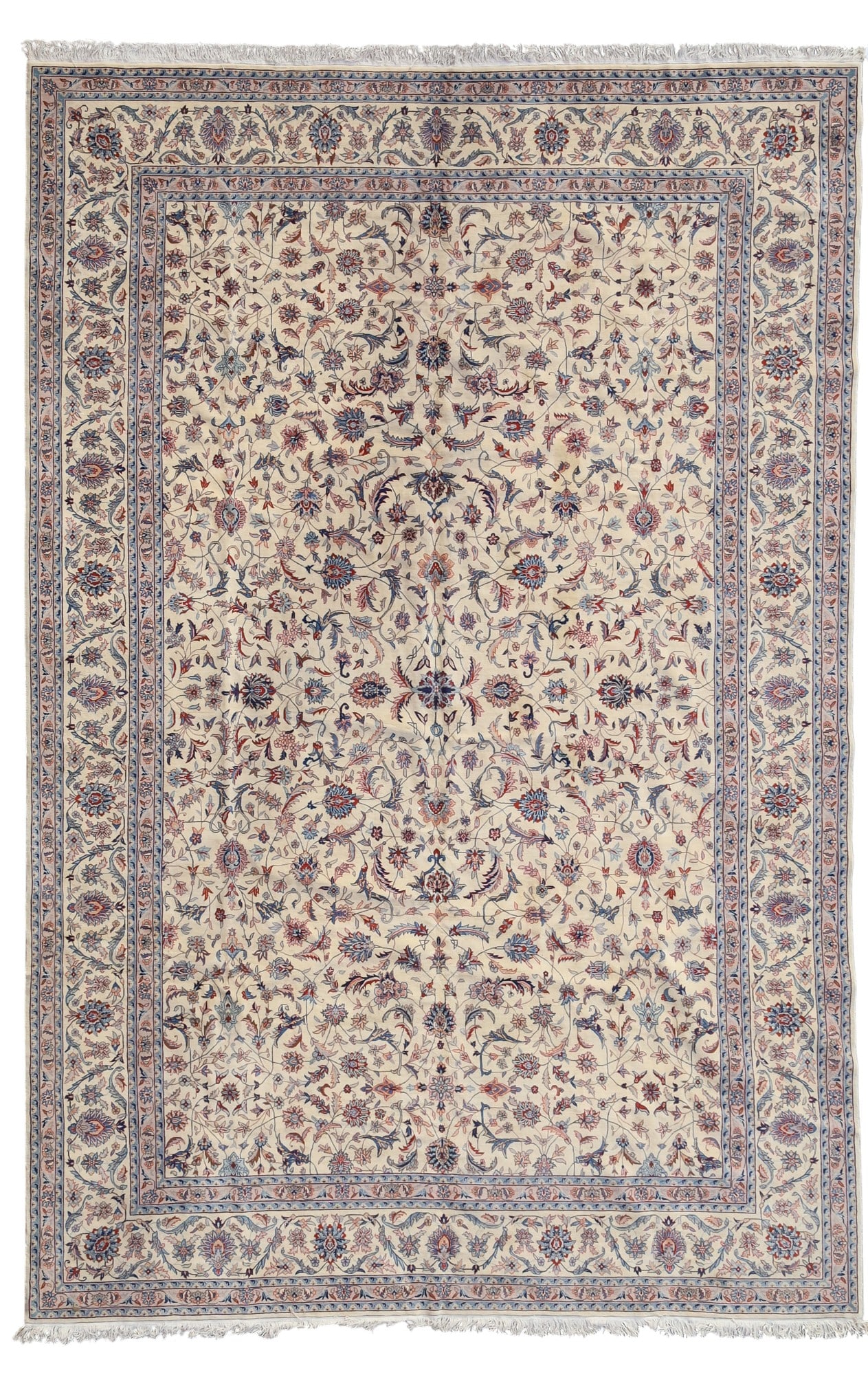 A Nain rug: A Nain rug approximately 17ft8in x 11ft9in (543.6 x 363.2 cm.)