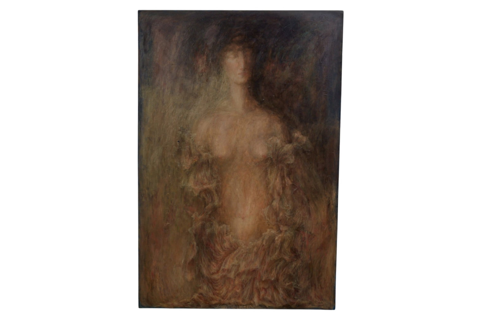 Unknown Artist (20th/21st century), portrait of a woman, oil on canvas, 67 1/2 x 45in (171 x 114cm) (1 of 5)