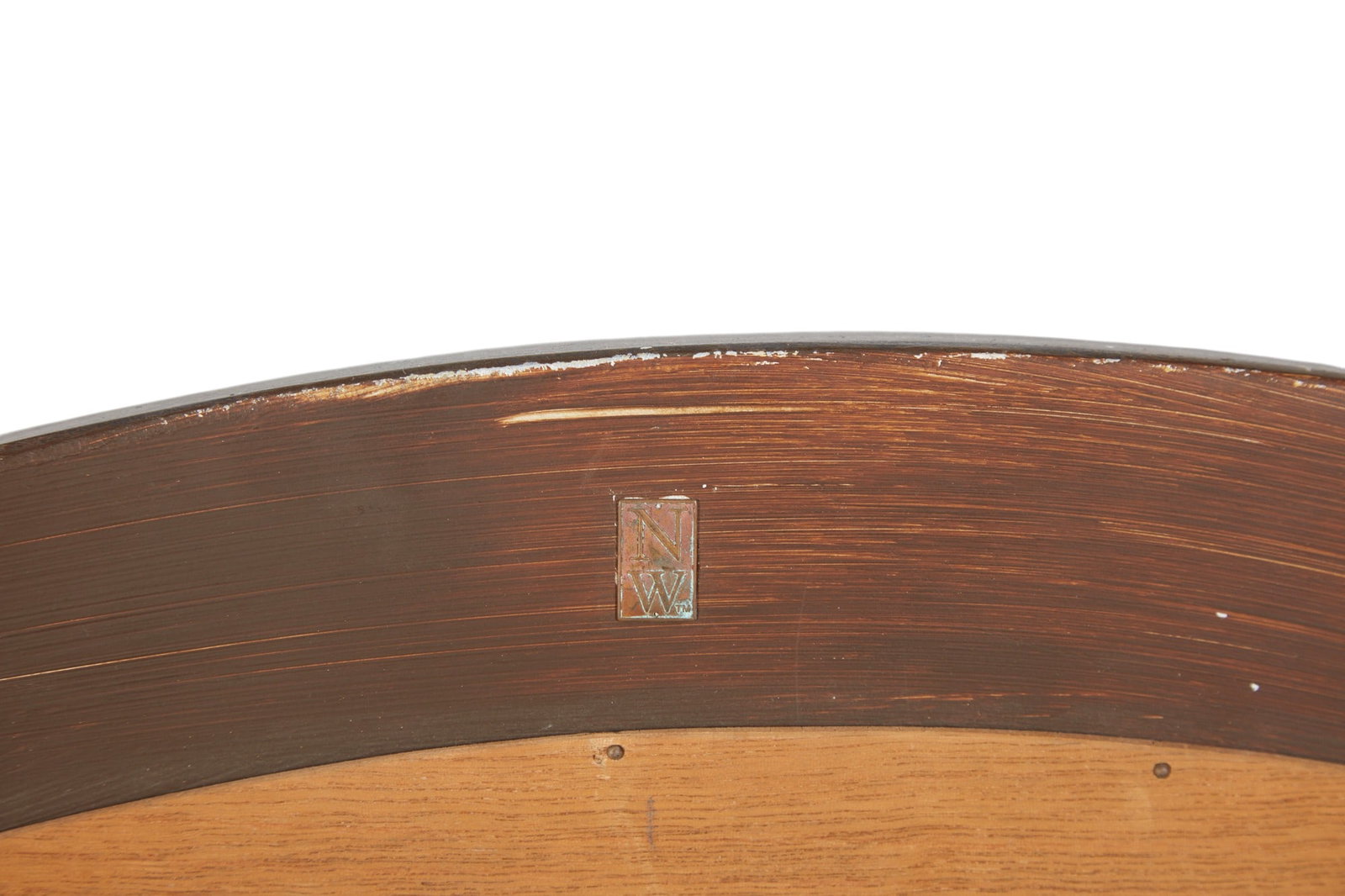 A painted round mirror - 6