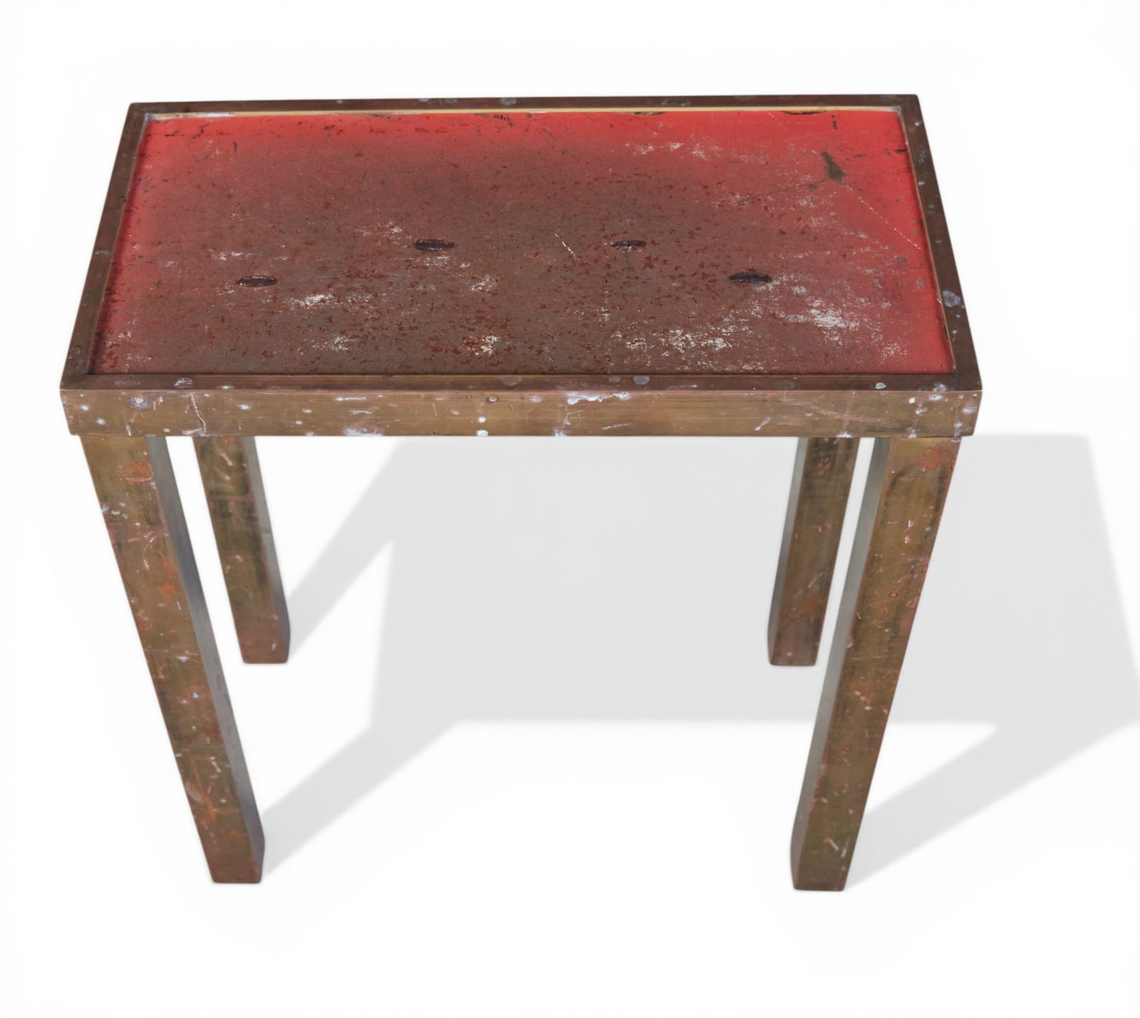 A bronze side table - 3