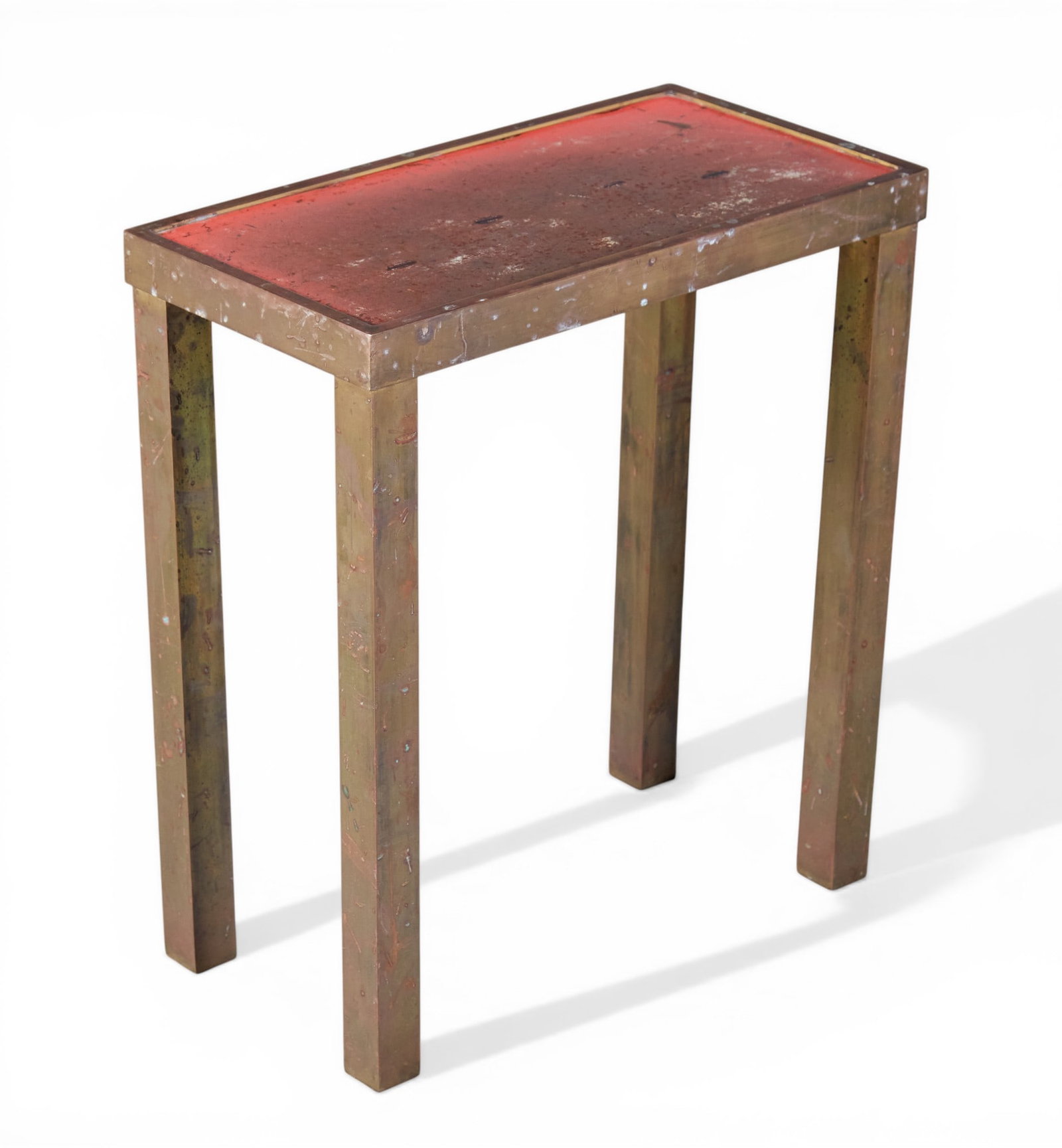 A bronze side table - 5