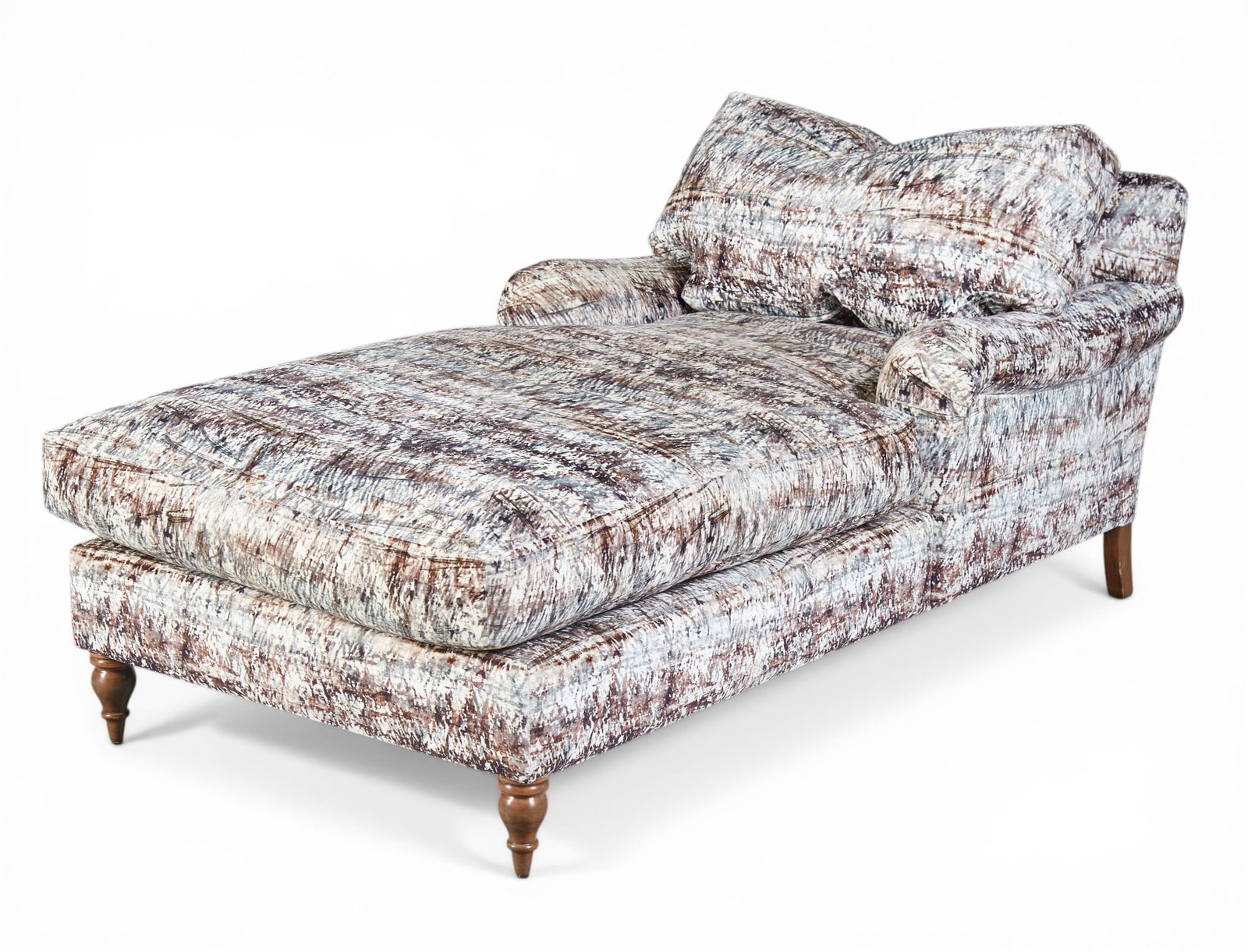 An upholstered chaise lounge (1 of 4)