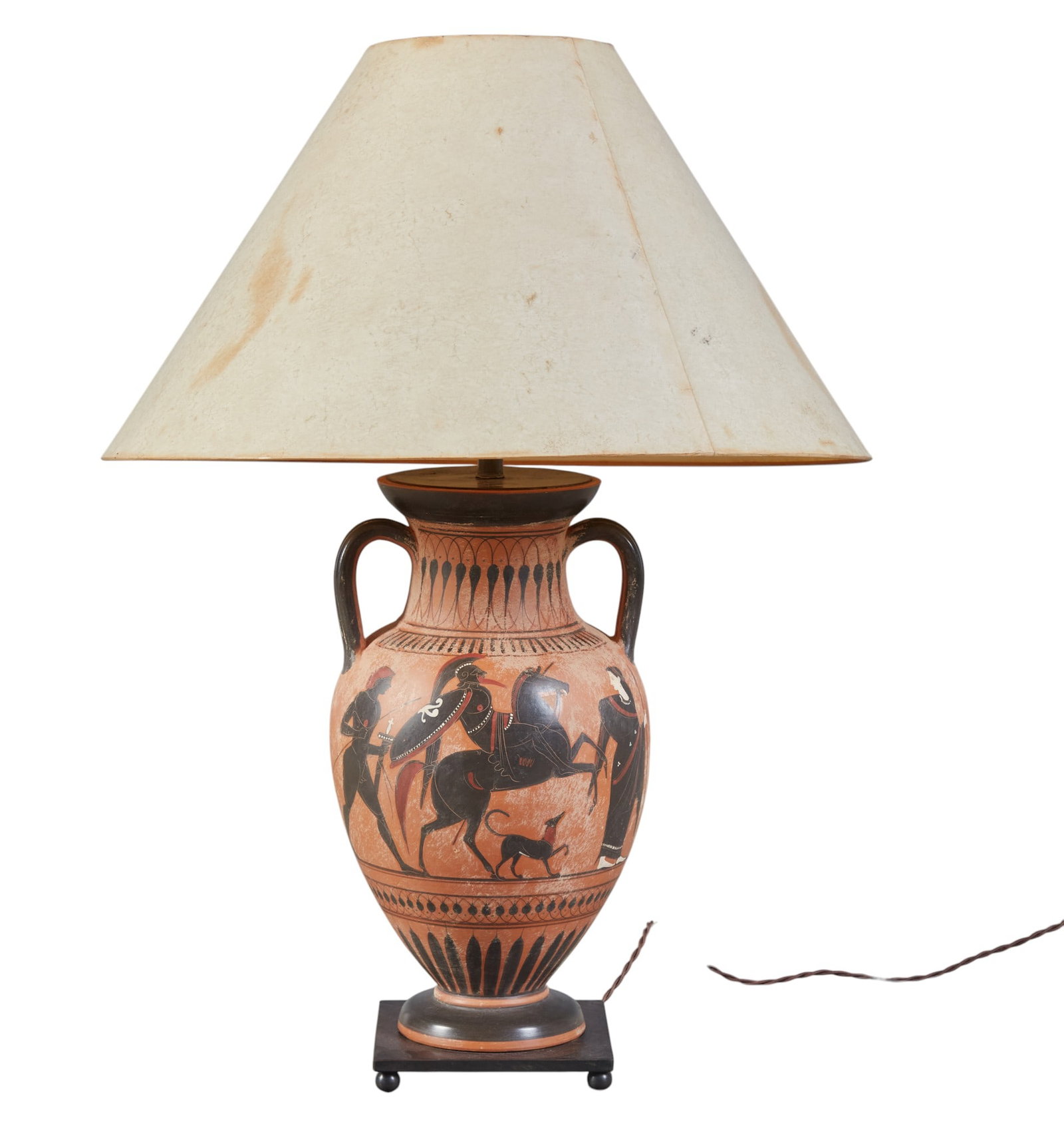 A pottery amphora urn converted into a lamp (1 of 5)