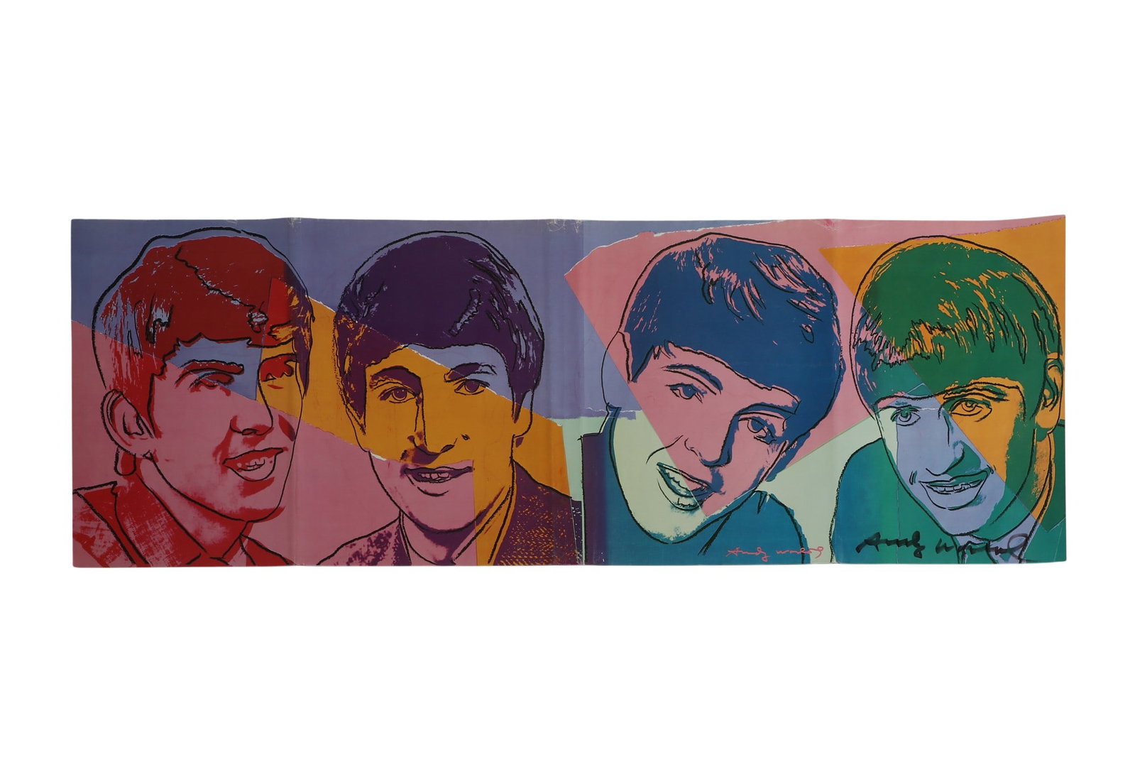 After Andy Warhol (American, 1928-1987), Warhol's The Beatles, 1980. signed, offset poster in (1 of 3)