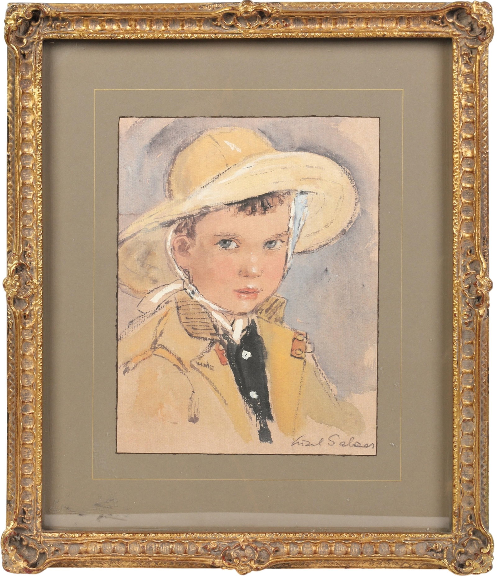 Two framed works - 6