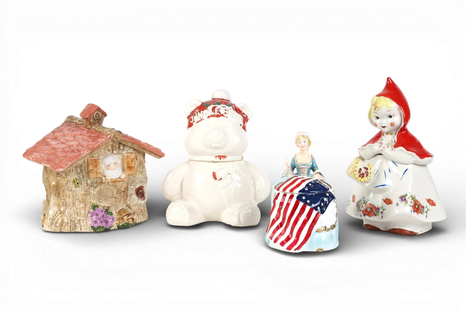 A group of four cookie jars (1 of 6)