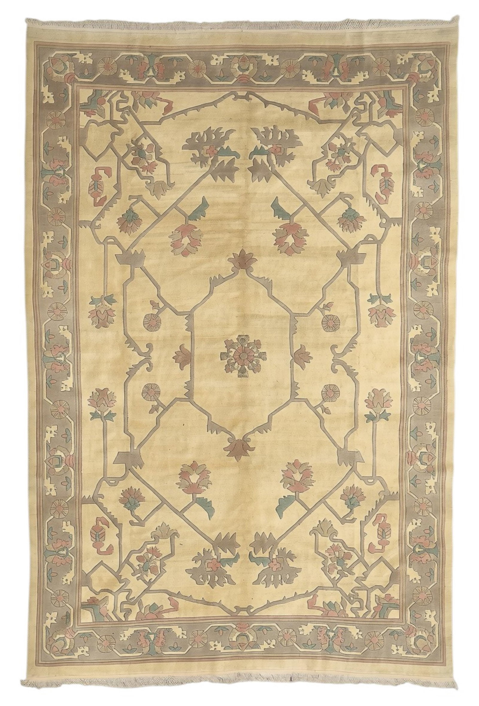 An Oushak design rug: An Oushak design rug Approximately 14ft 4in x 9ft 10in (437x 300cm)