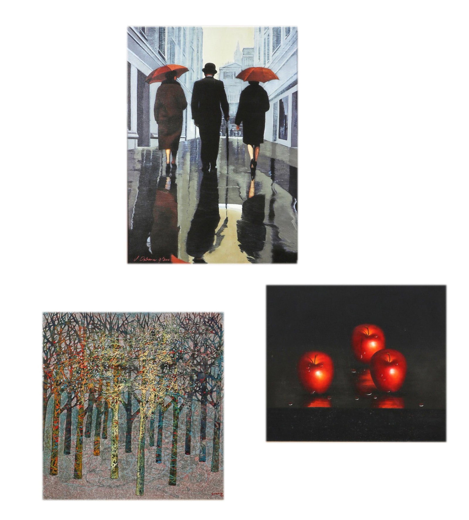 Three framed works (1 of 6)