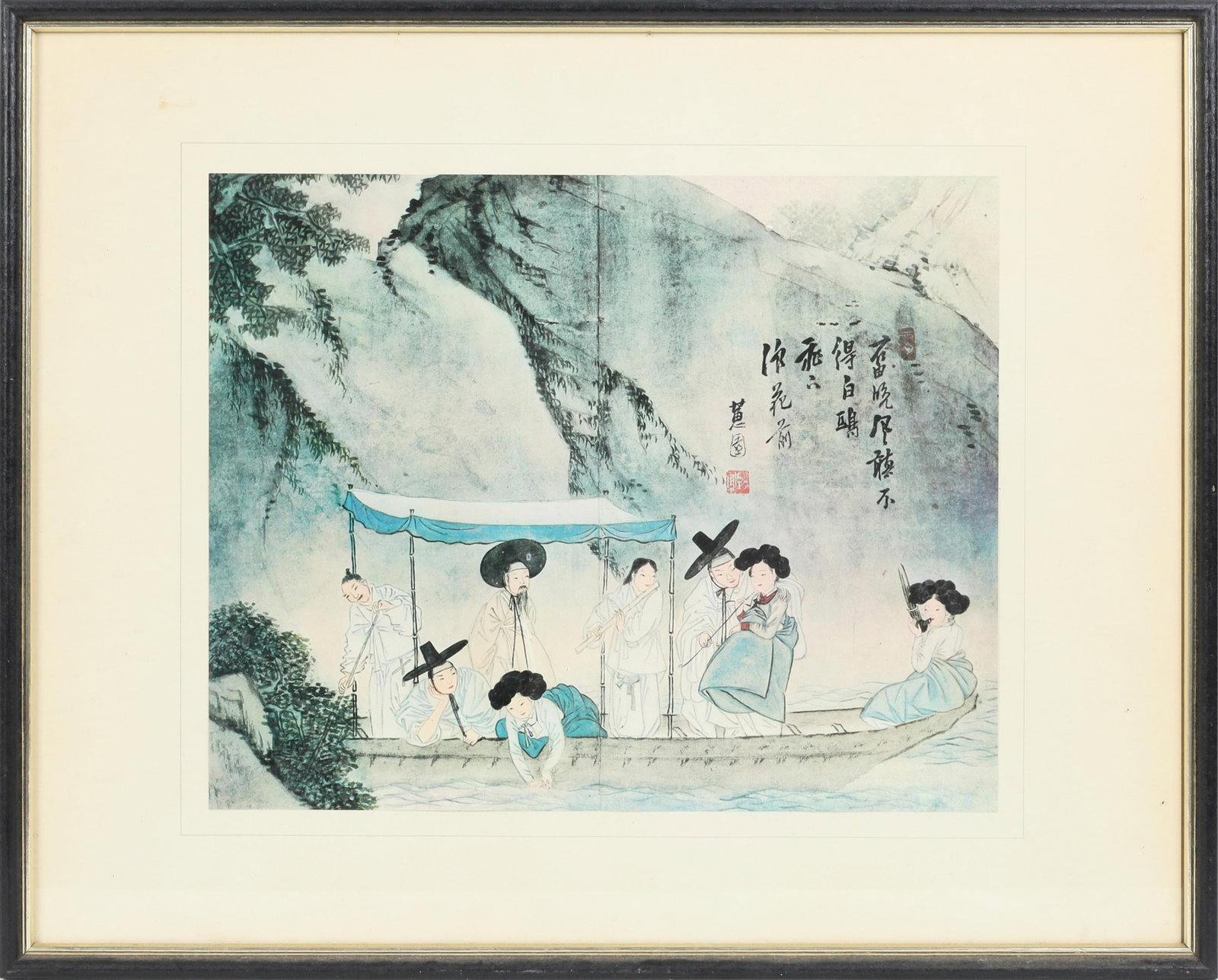 Six framed works - 6
