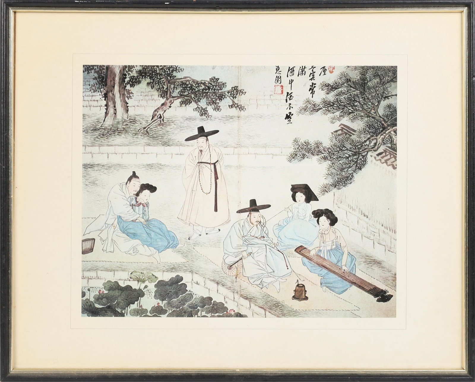 Six framed works - 7