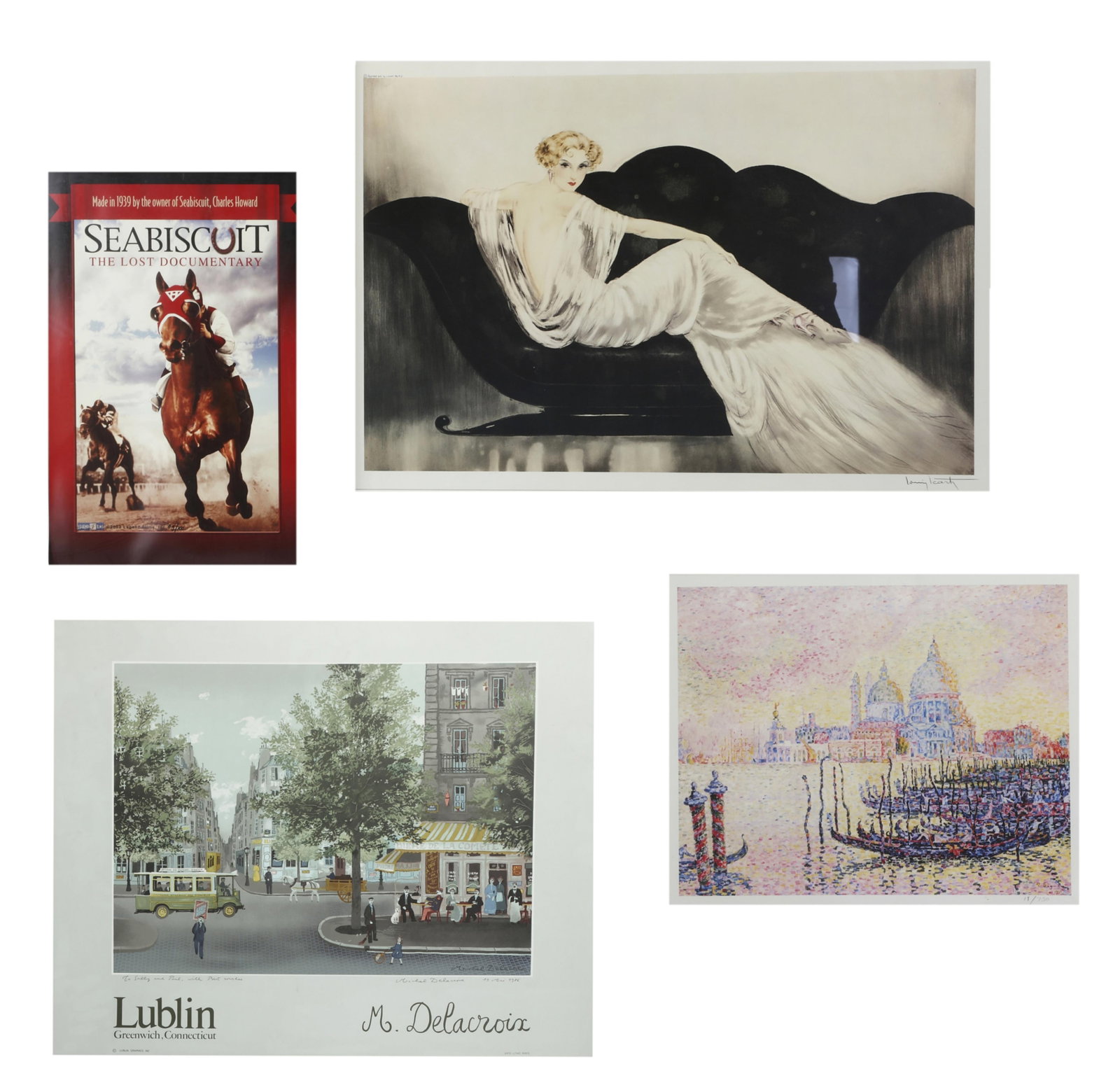 Four framed reproductions (1 of 12)