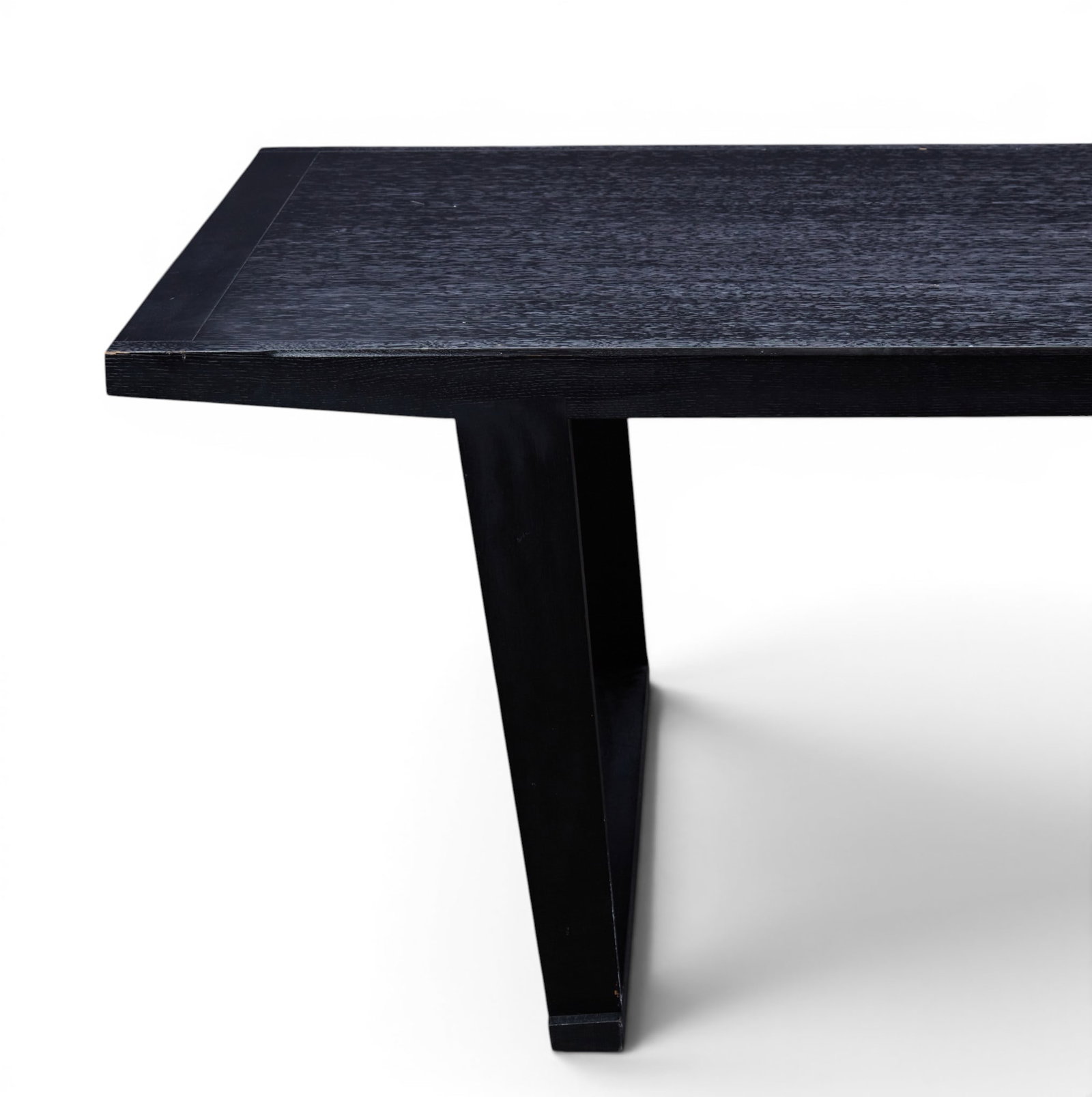 A contemporary rectangular dining room table - 3