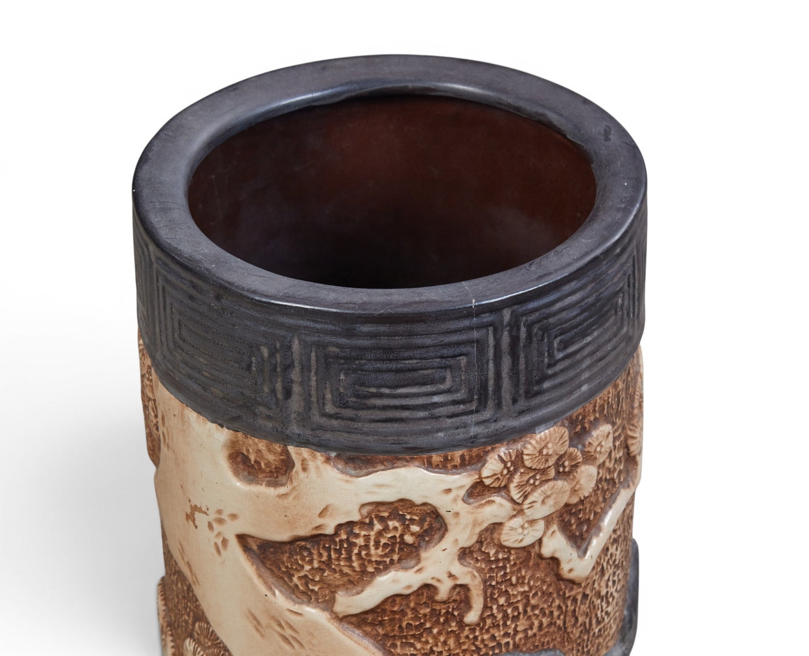 A Bretby painted earthenware stick stand - 4