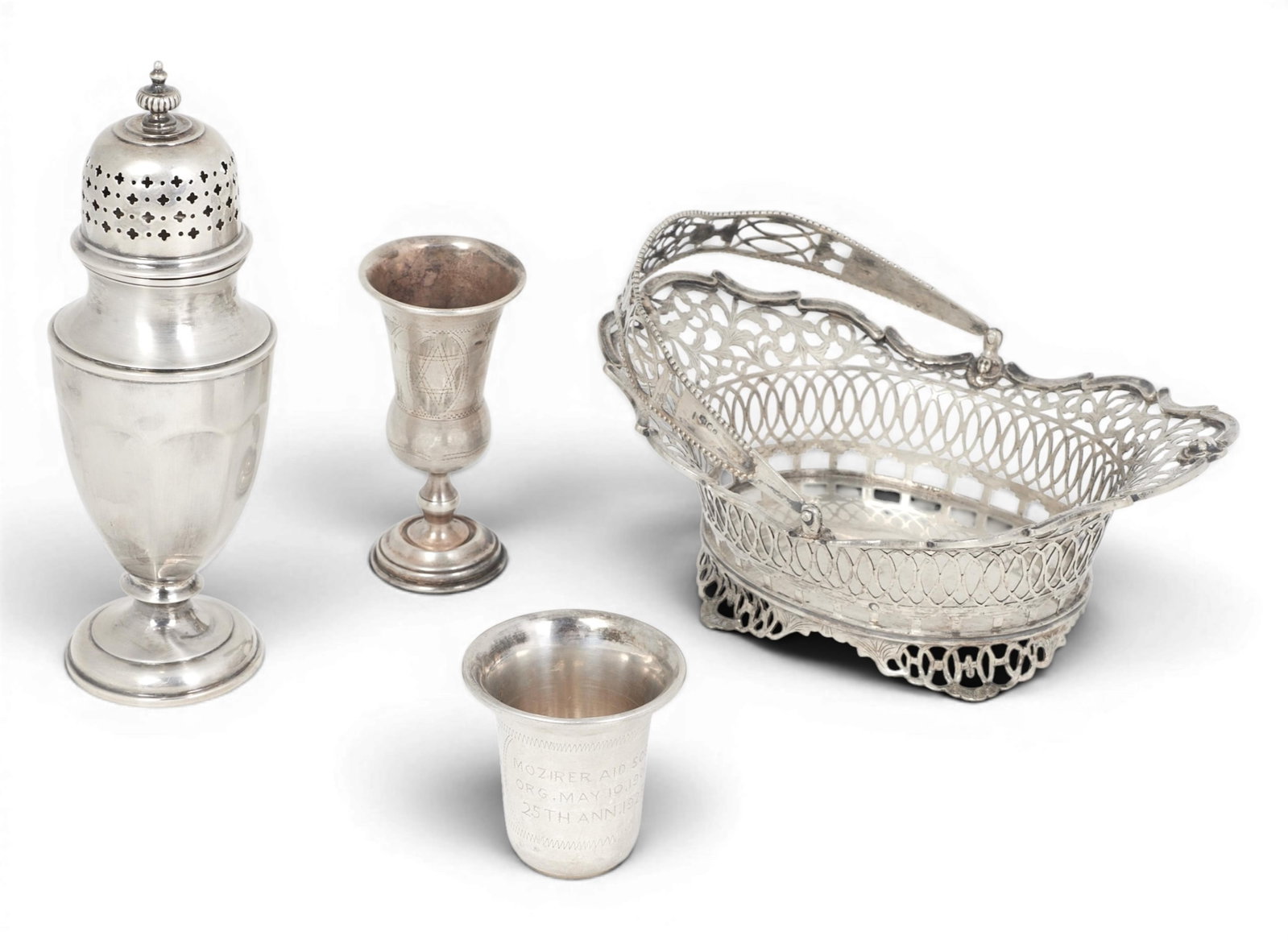 A group of four sterling silver table articles (1 of 11)
