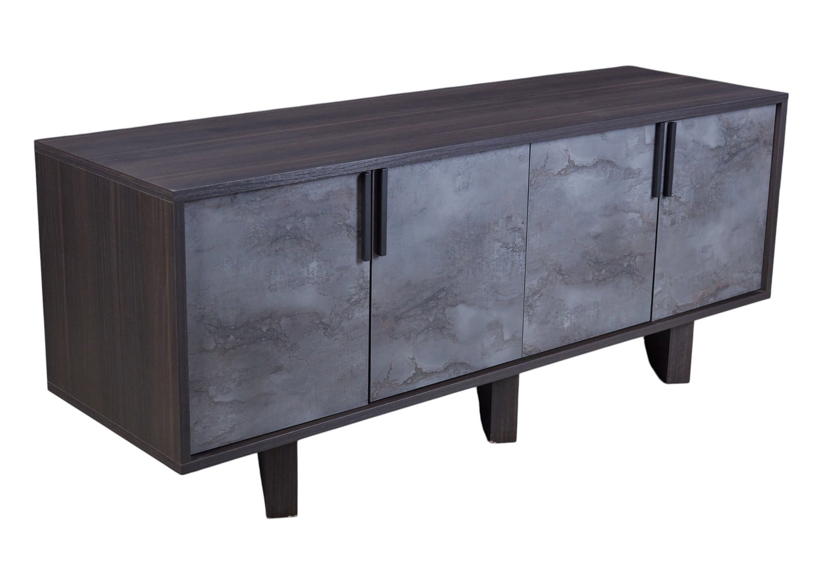 A contemporary credenza with four doors (1 of 8)