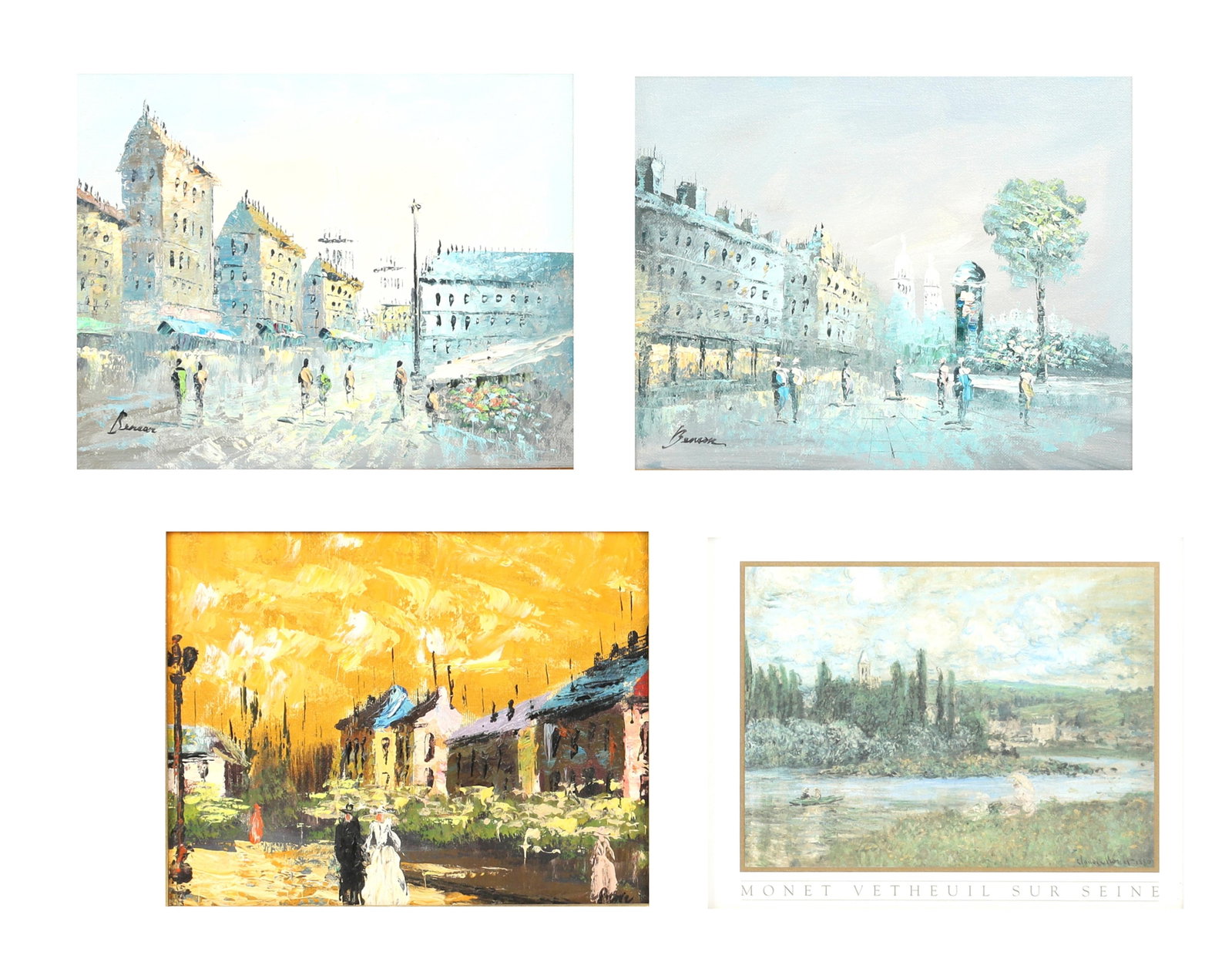 A group of four smaller framed works (1 of 15)