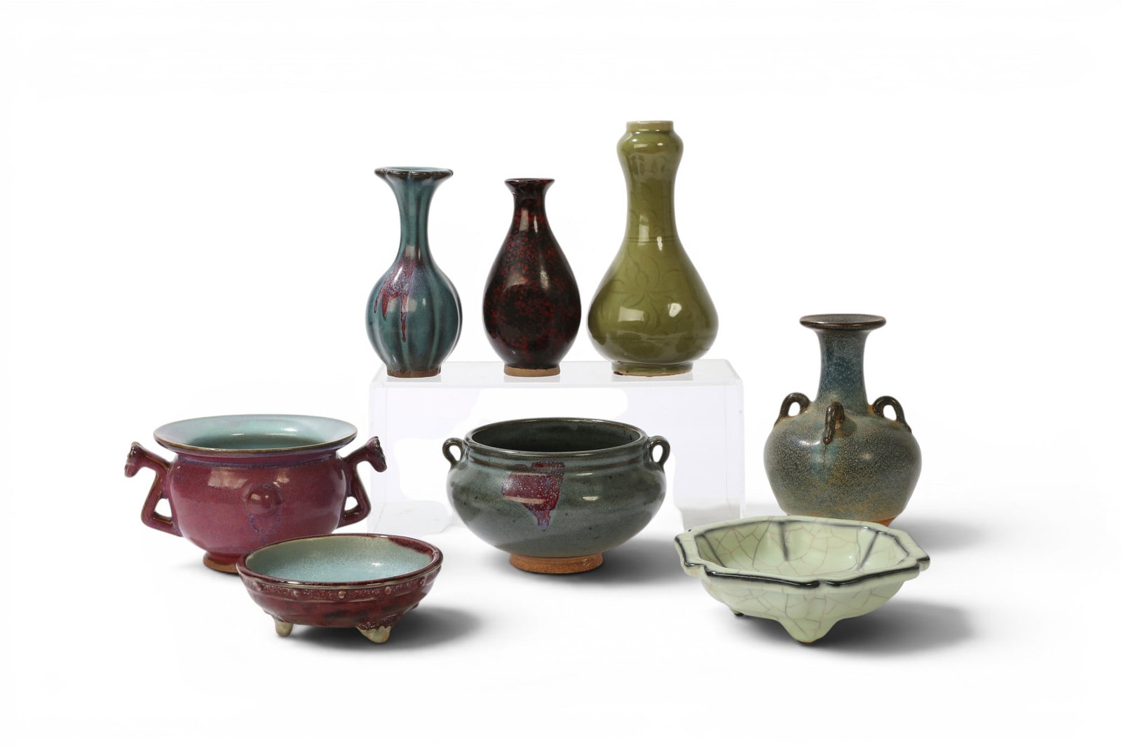 A group of eight Chinese table articles (1 of 4)