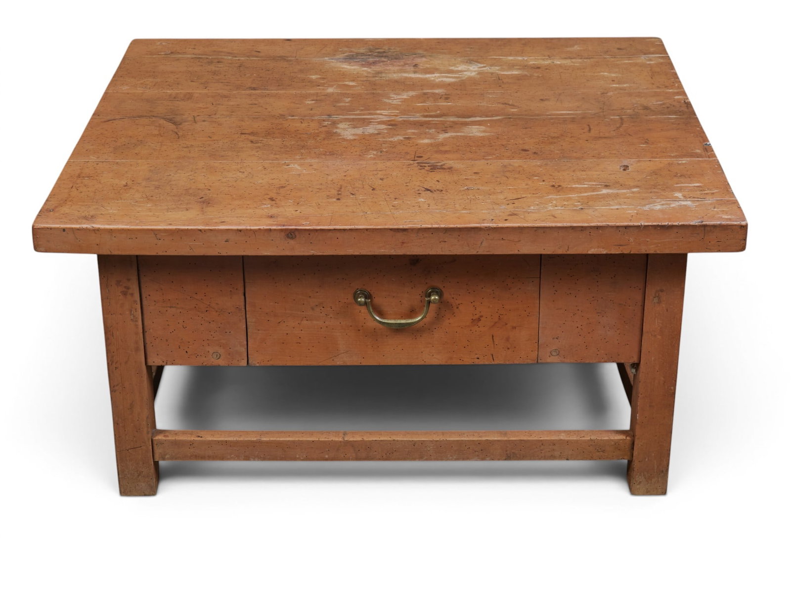 A pine coffee table with drawer - 2