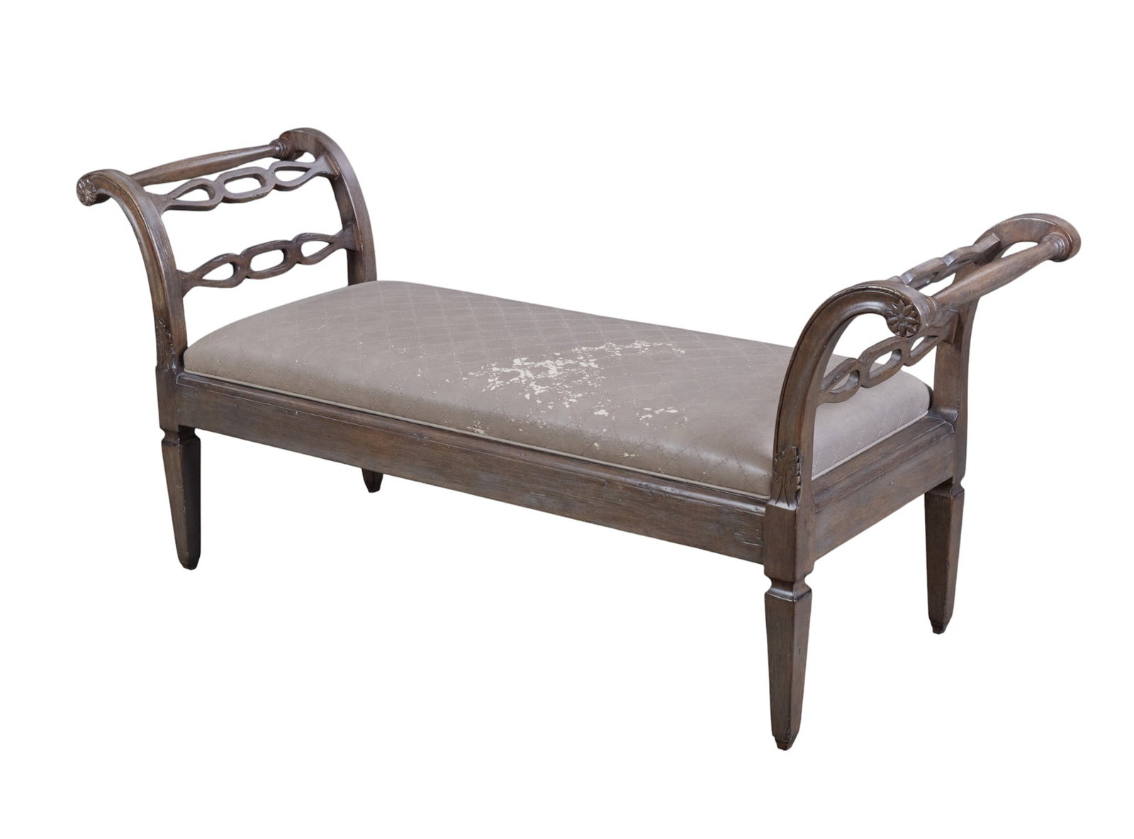 A bench with rolled arms - 3